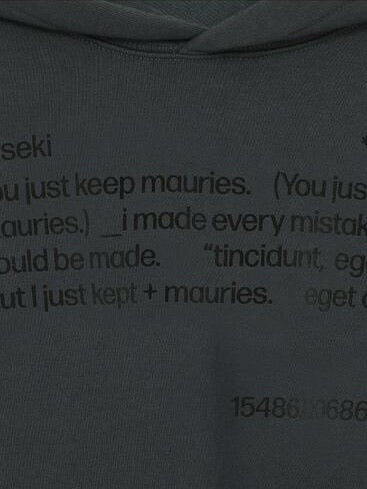 【Miseki seoul】Quote sweat hoodie