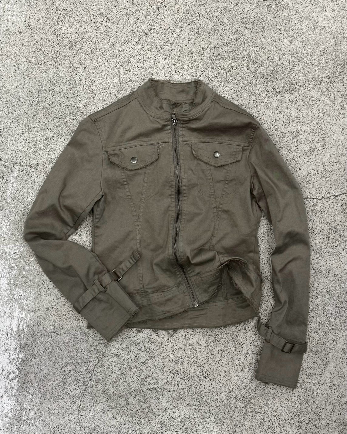 受注制【OaKS】washed zip-up jacket (3color)