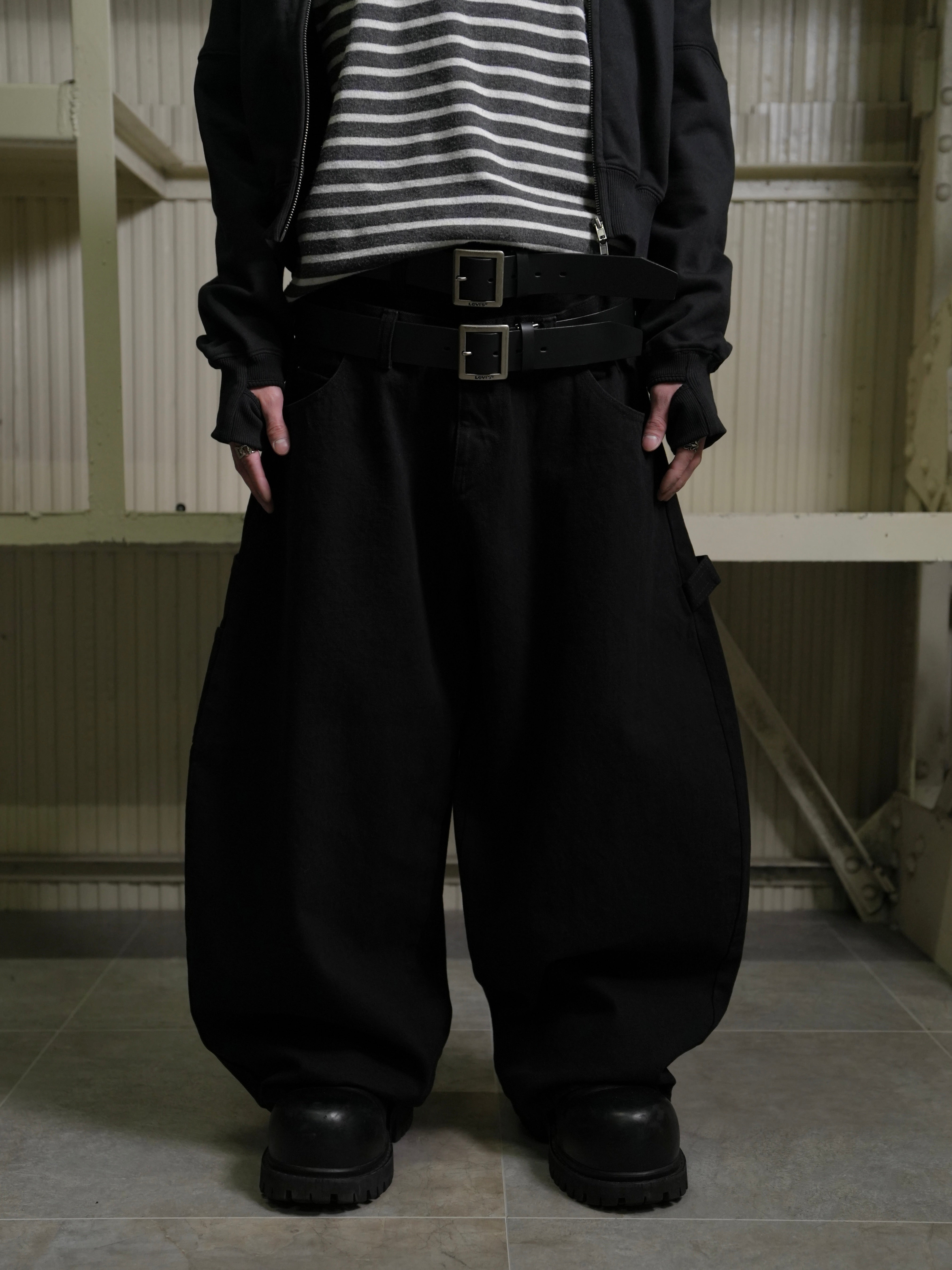 Lee fi Ne】Double Waist Baggy Jeans – PRESSING WEB SHOP
