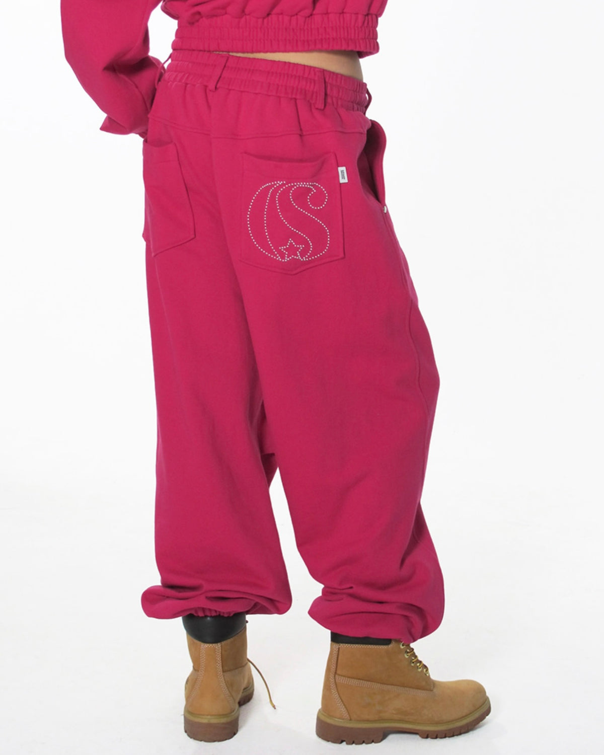 【CRANK】CURVED RIVET JOGGER PANTS