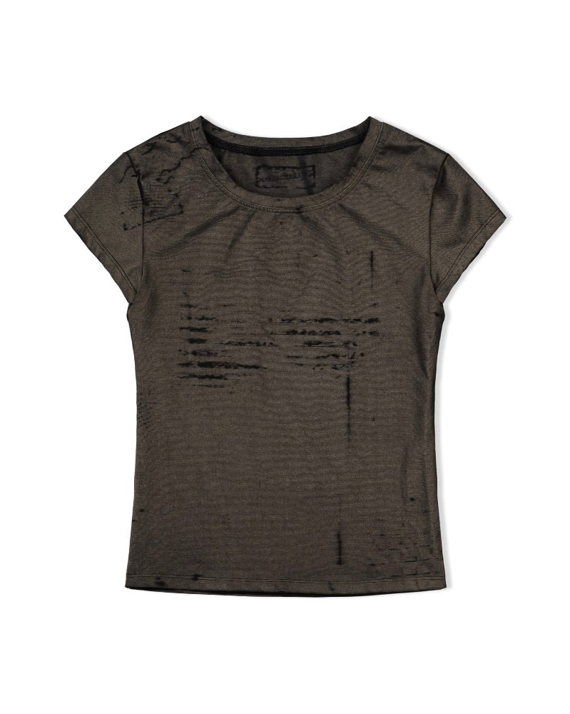 【bonienkiye】Laser-Etched Tee
