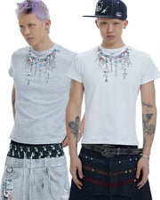 【DND4DES】CARTOON CHAIN T-SHIRT