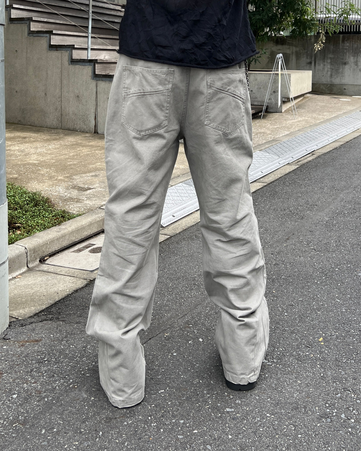 大阪店WEB限定受注制【Chikashitsu +】triple hook dyed  pants (2color)