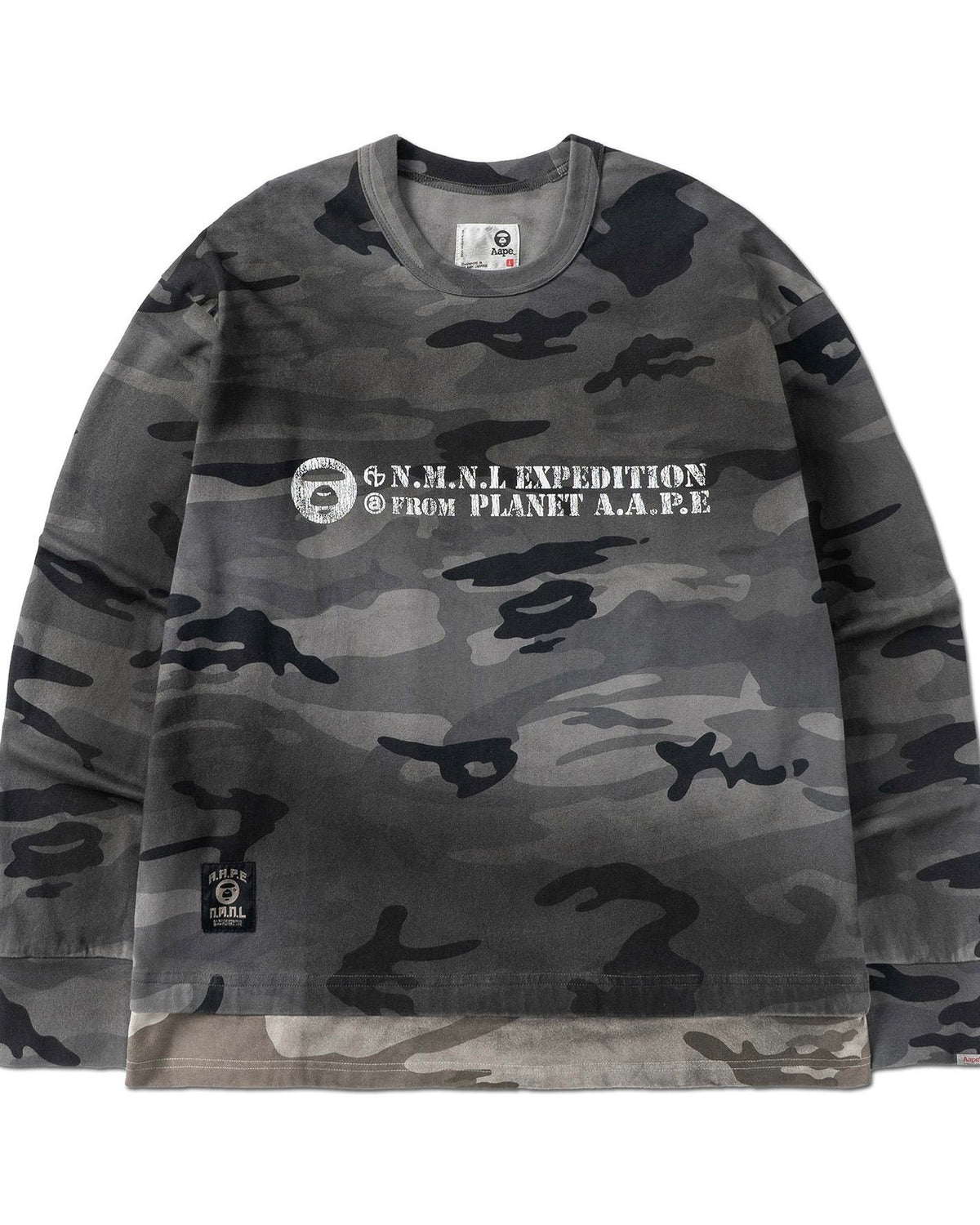 【NOMANUAL】AAPE X NMNL LAYERED LONG SLEEVE TEE