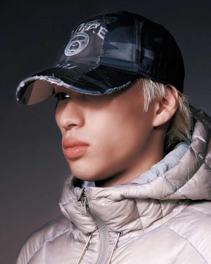 予約受付中【NOMANUAL】AAPE X NMNL SURVIVOR BALL CAP(SAND CAMO)