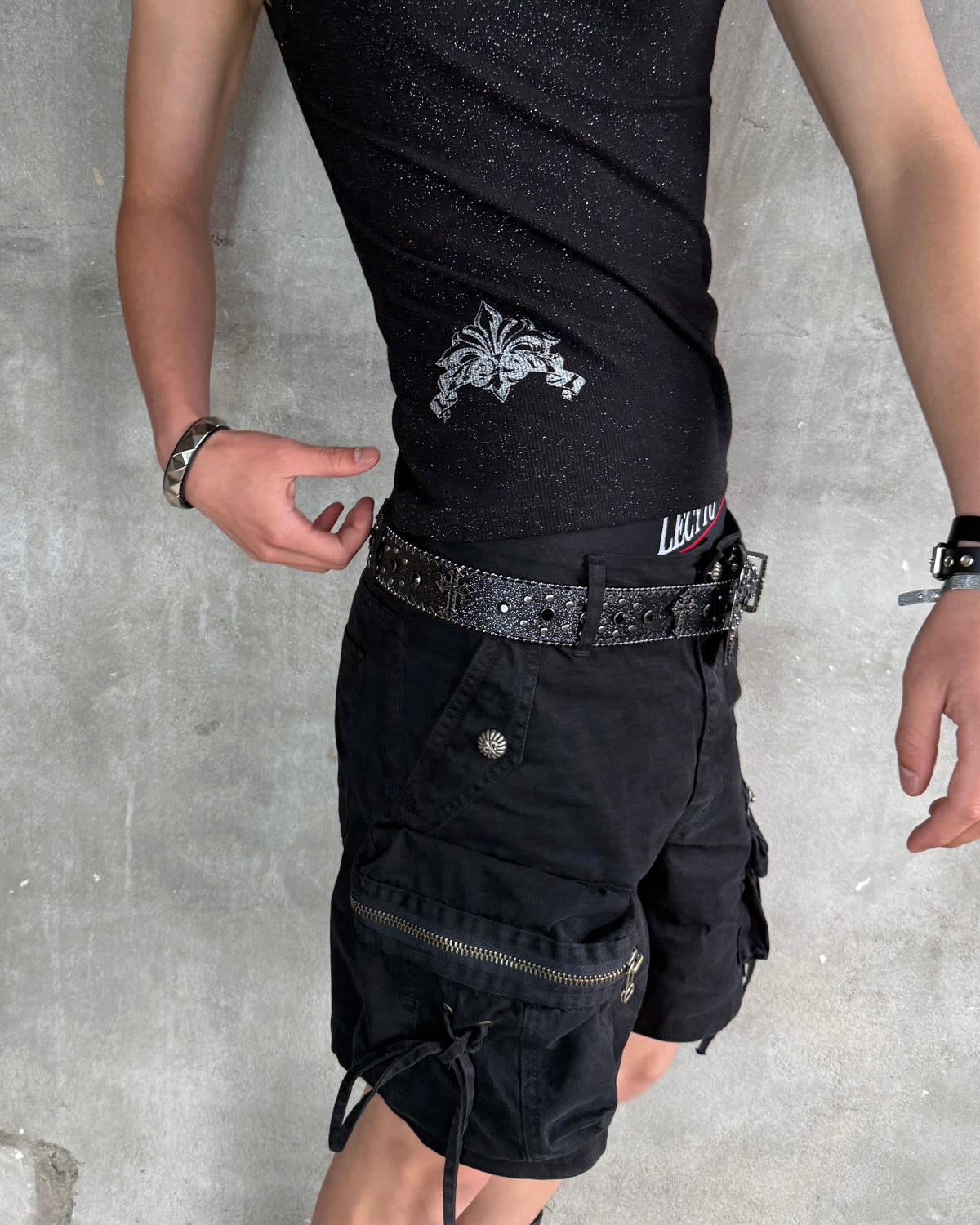 【LECYTO】Glitter Rib Sleeveless