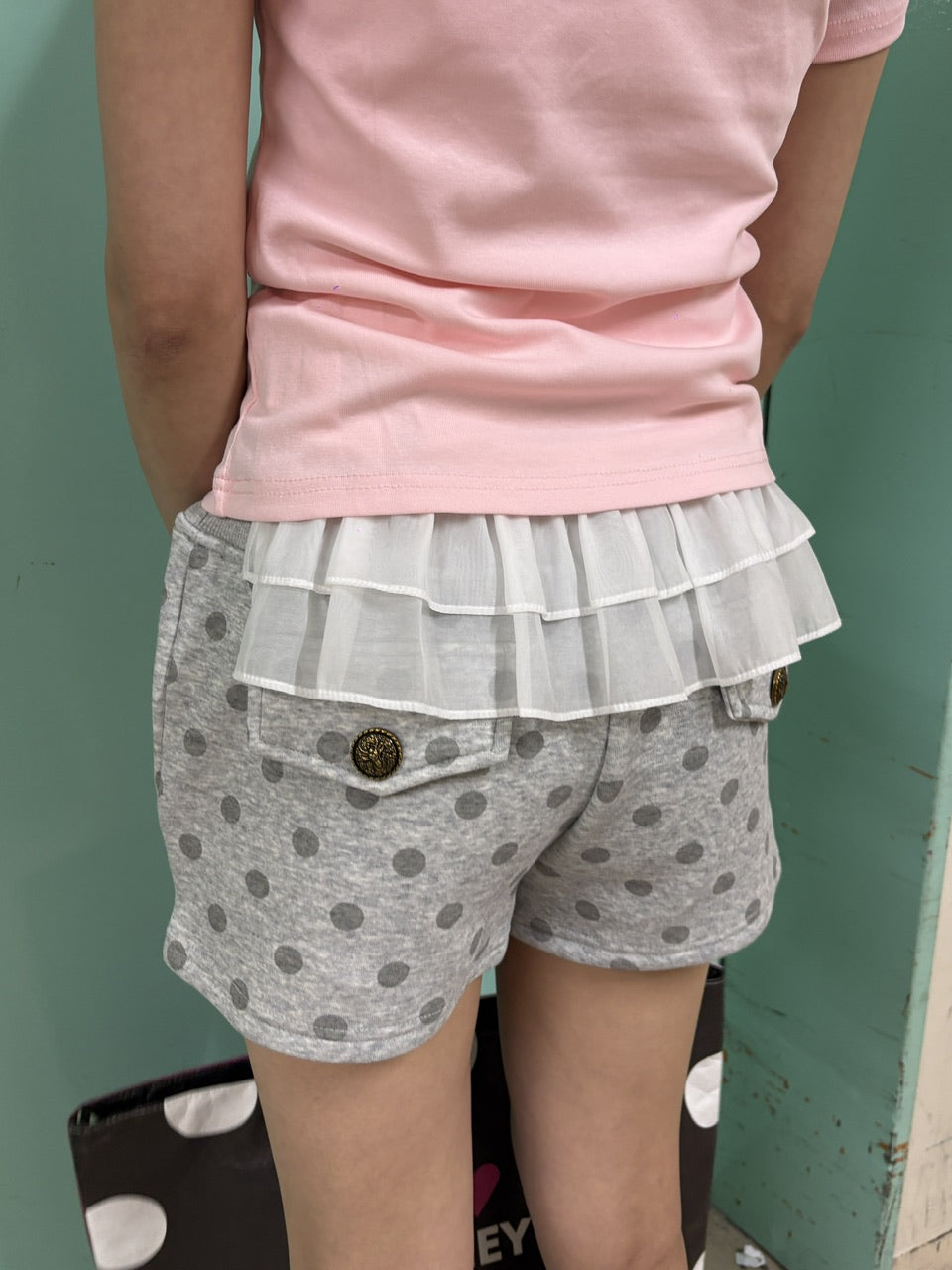 【Never mind the XU】dot sweat shorts (2color)