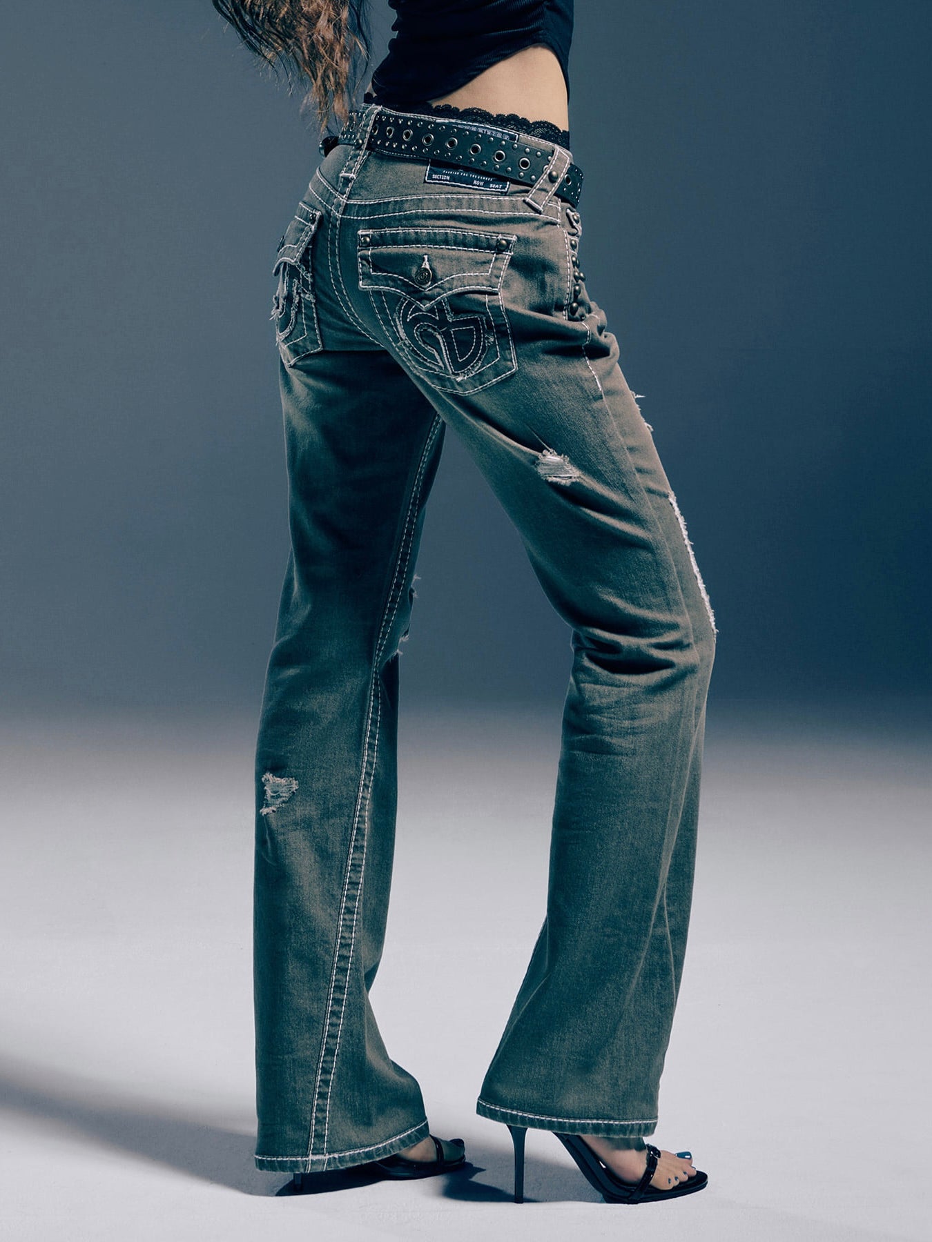 【NOMANUAL×TRUE RELIGION】NO RELIGION BOOTCUT DENIM PANTS
