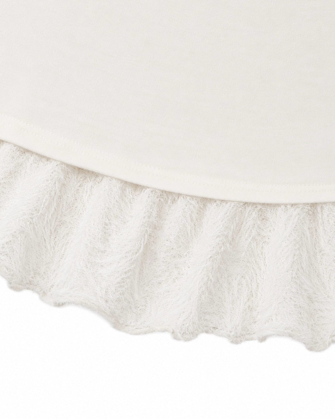 【Uglyshadow】SCARF FUR FRILL T-SHIRT