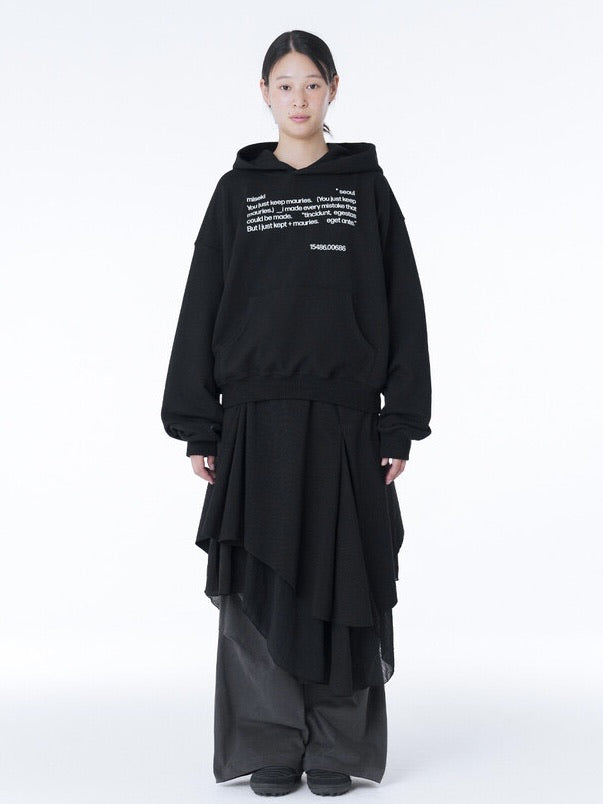 【Miseki seoul】Quote sweat hoodie