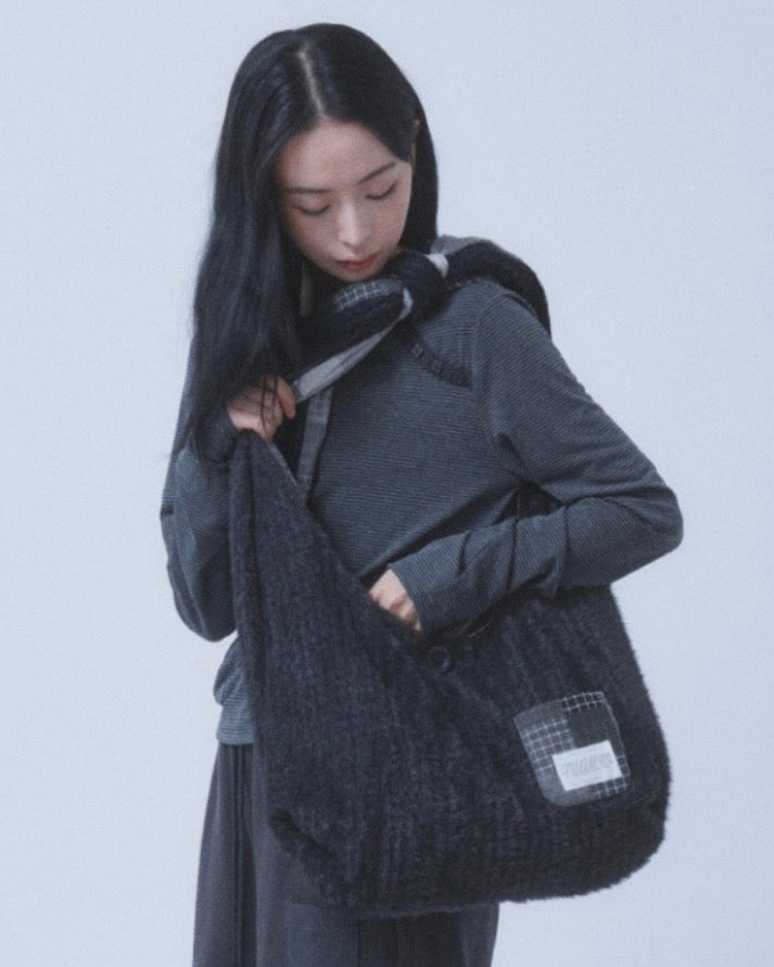 【TUOMIO】PATCHWORK REVERSIBLE BAG