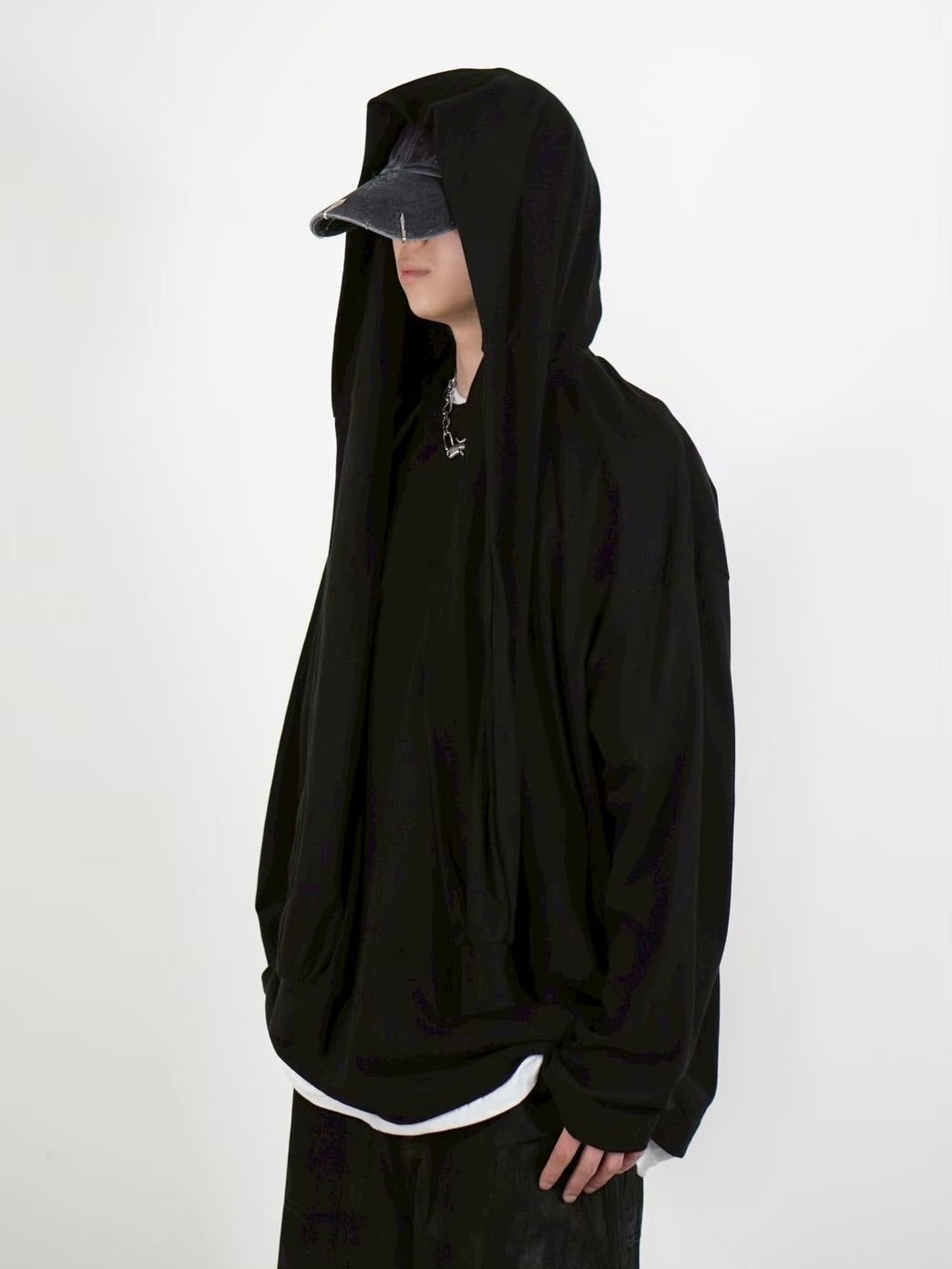 【Chikashitsu +】layered oversized long sleeve (2color)