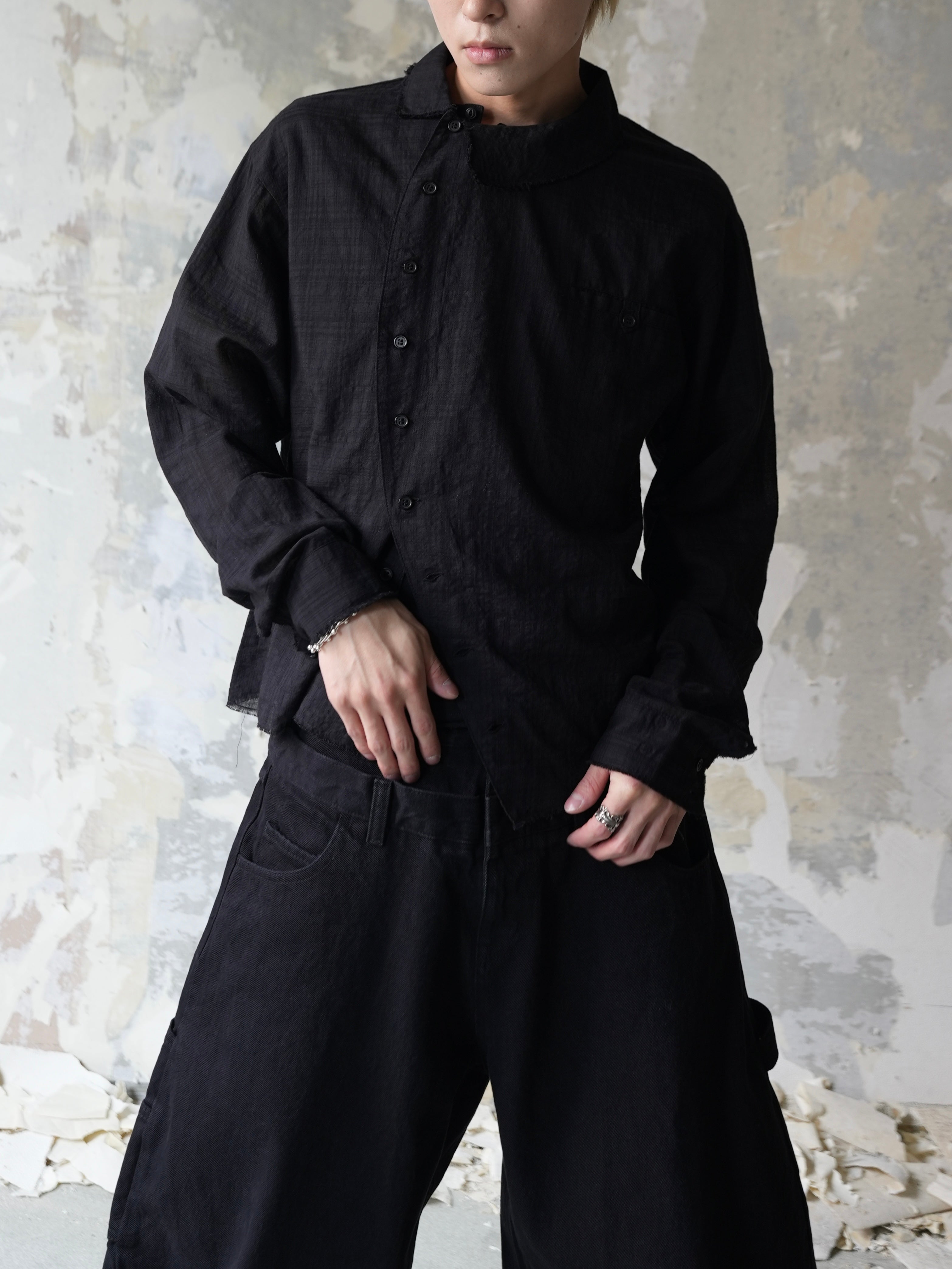 Lee fi Ne】Offset Sheer Check Shirt – PRESSING WEB SHOP