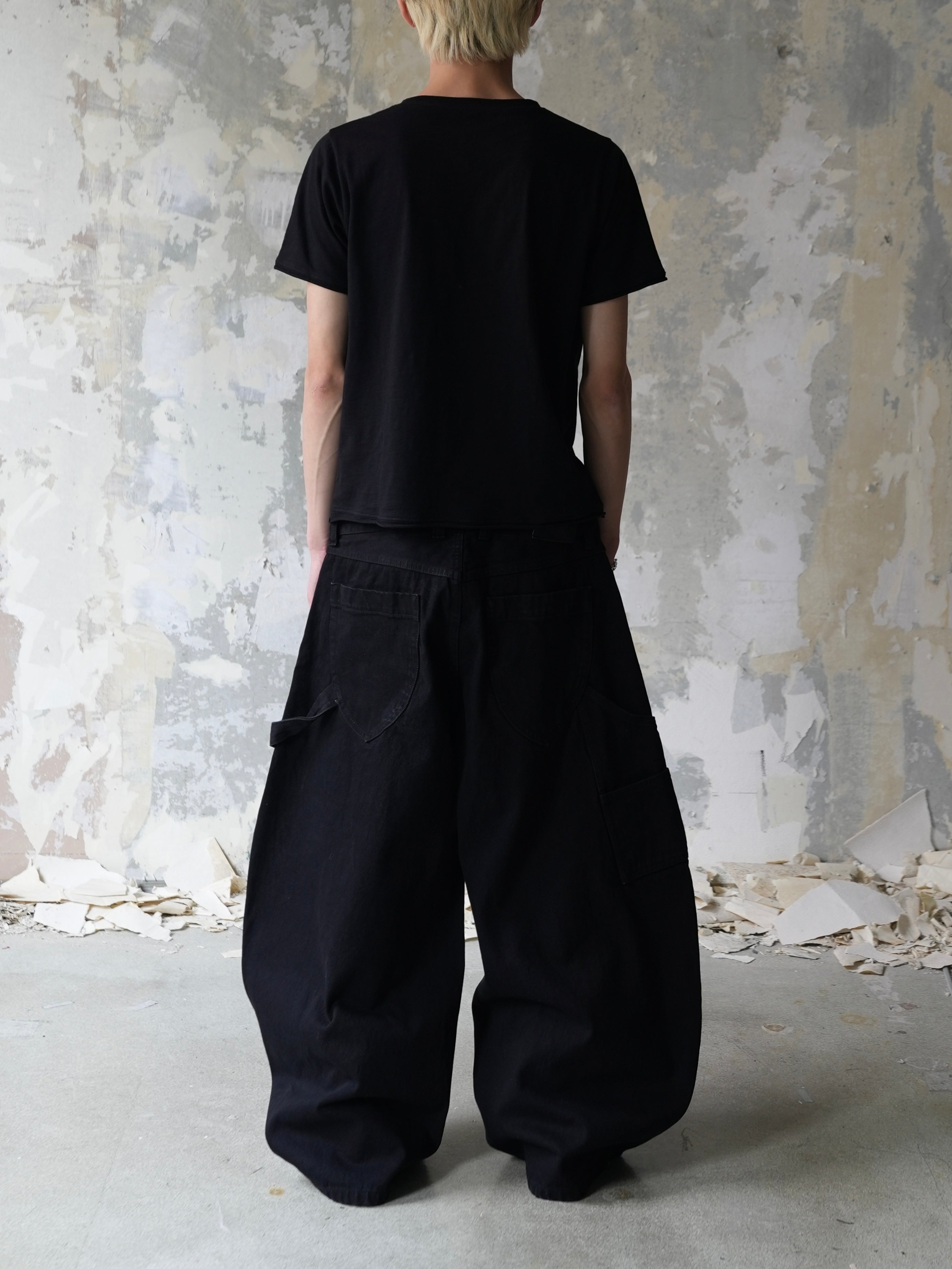 【Lee fi Ne】Double Waist Baggy Jeans