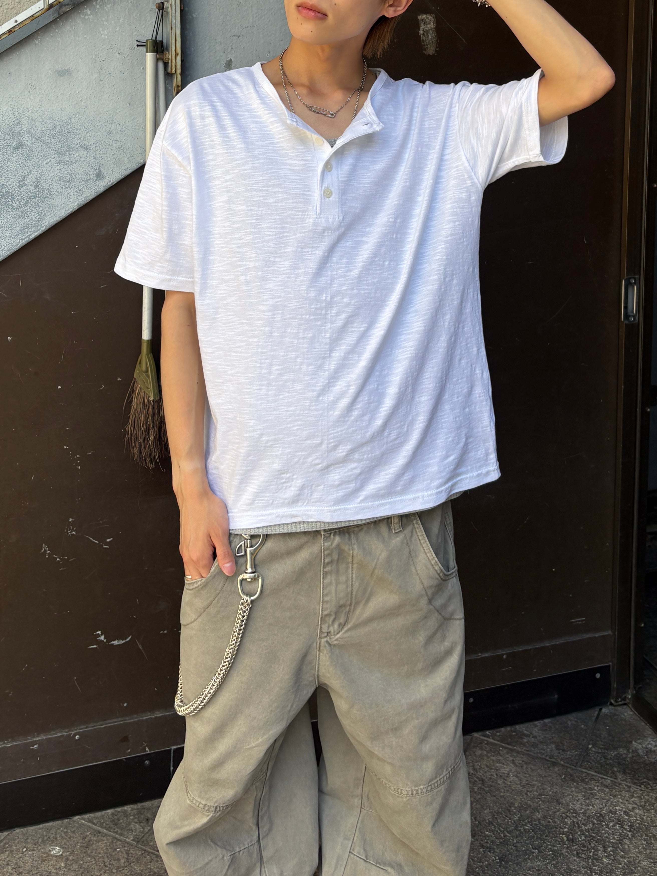 【youll】basic henley neck tee (2color)