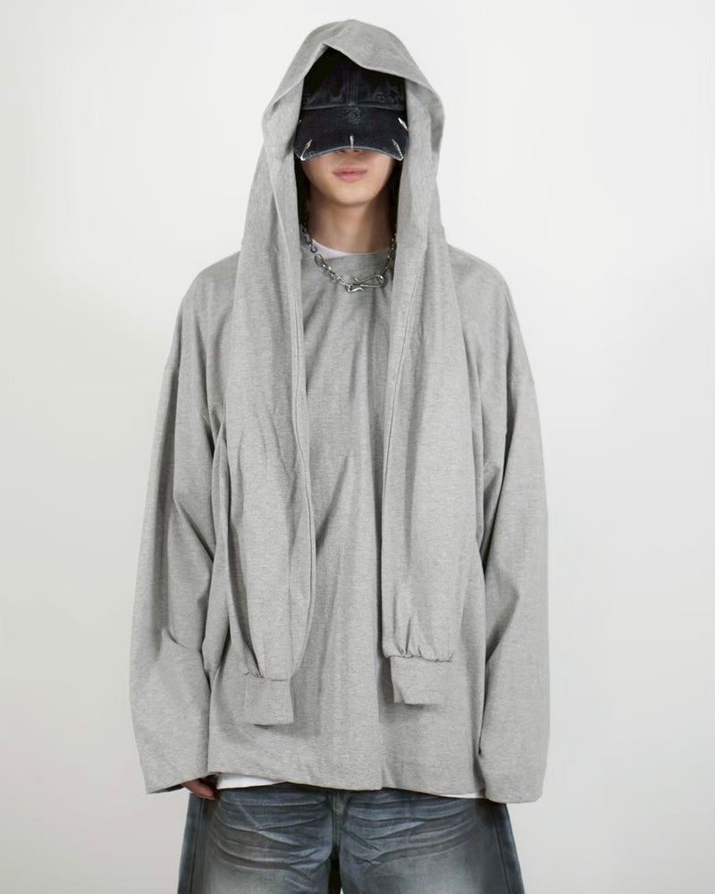 【Chikashitsu +】layered oversized long sleeve (2color)