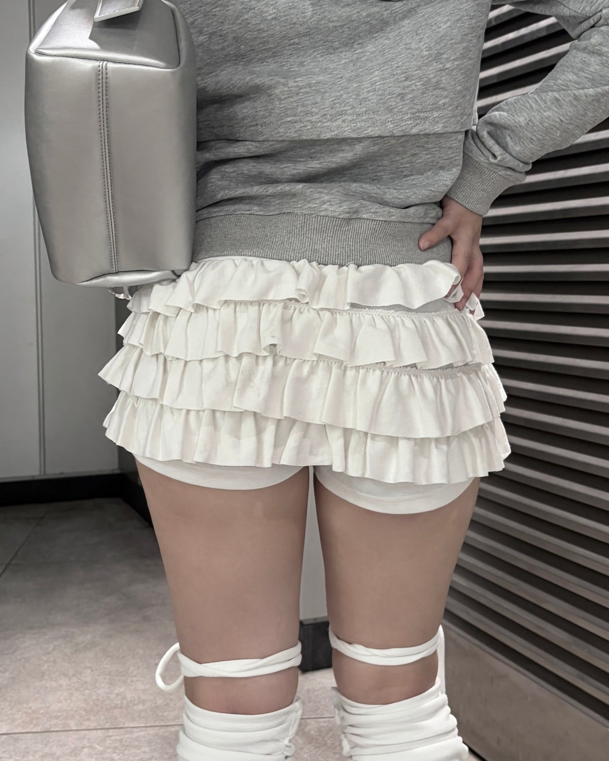 受注制【nmtc+】Tiered skirt pants (3color)