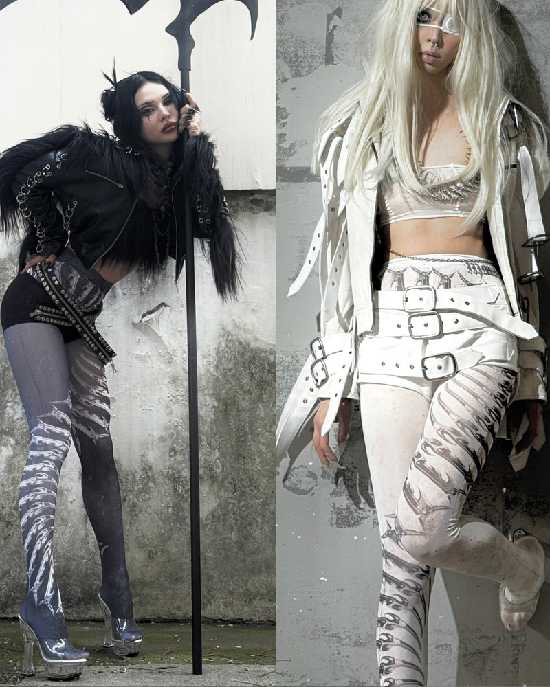 【IIIMIII】Spine Vein Tights