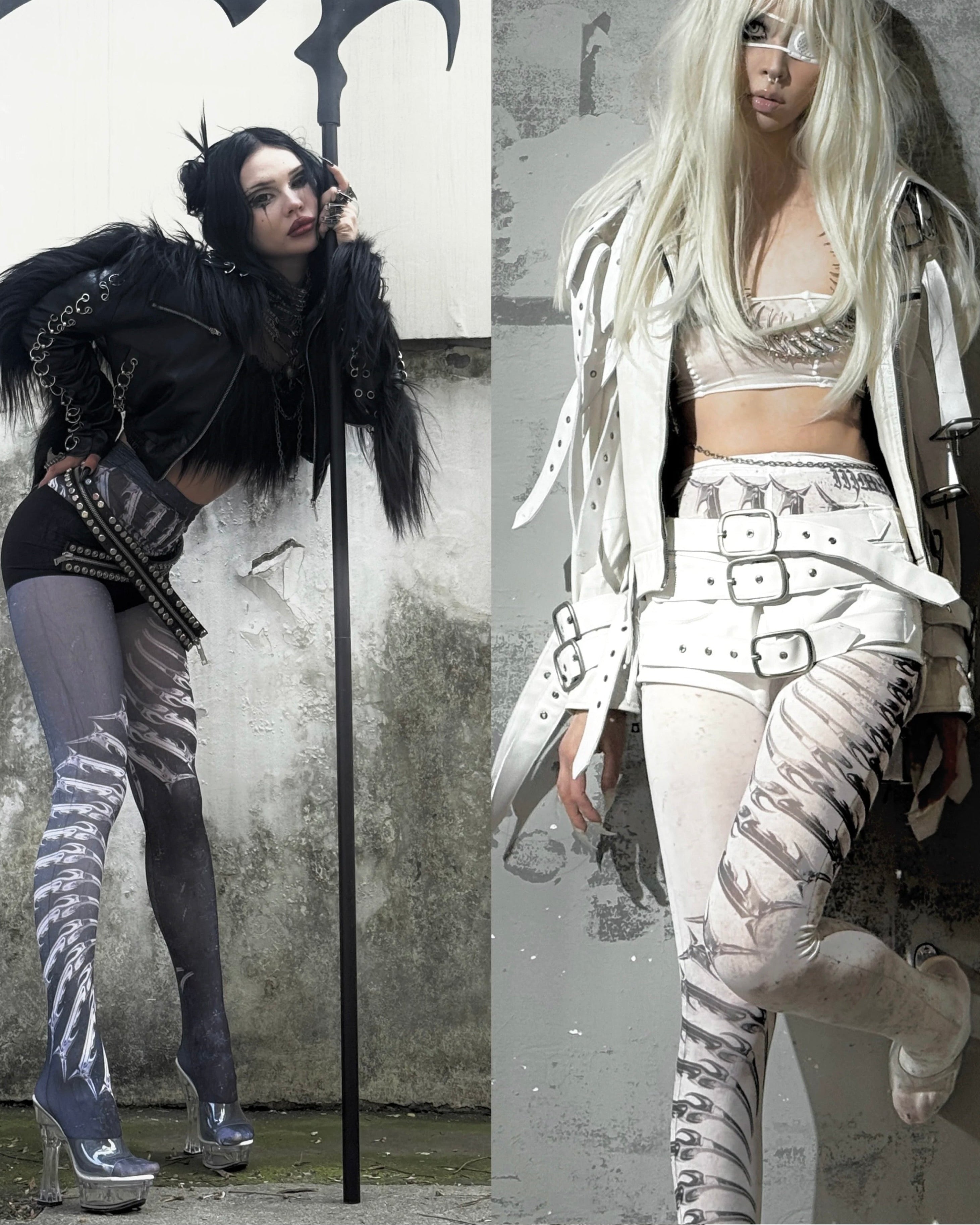 【IIIMIII】Spine Vein Tights