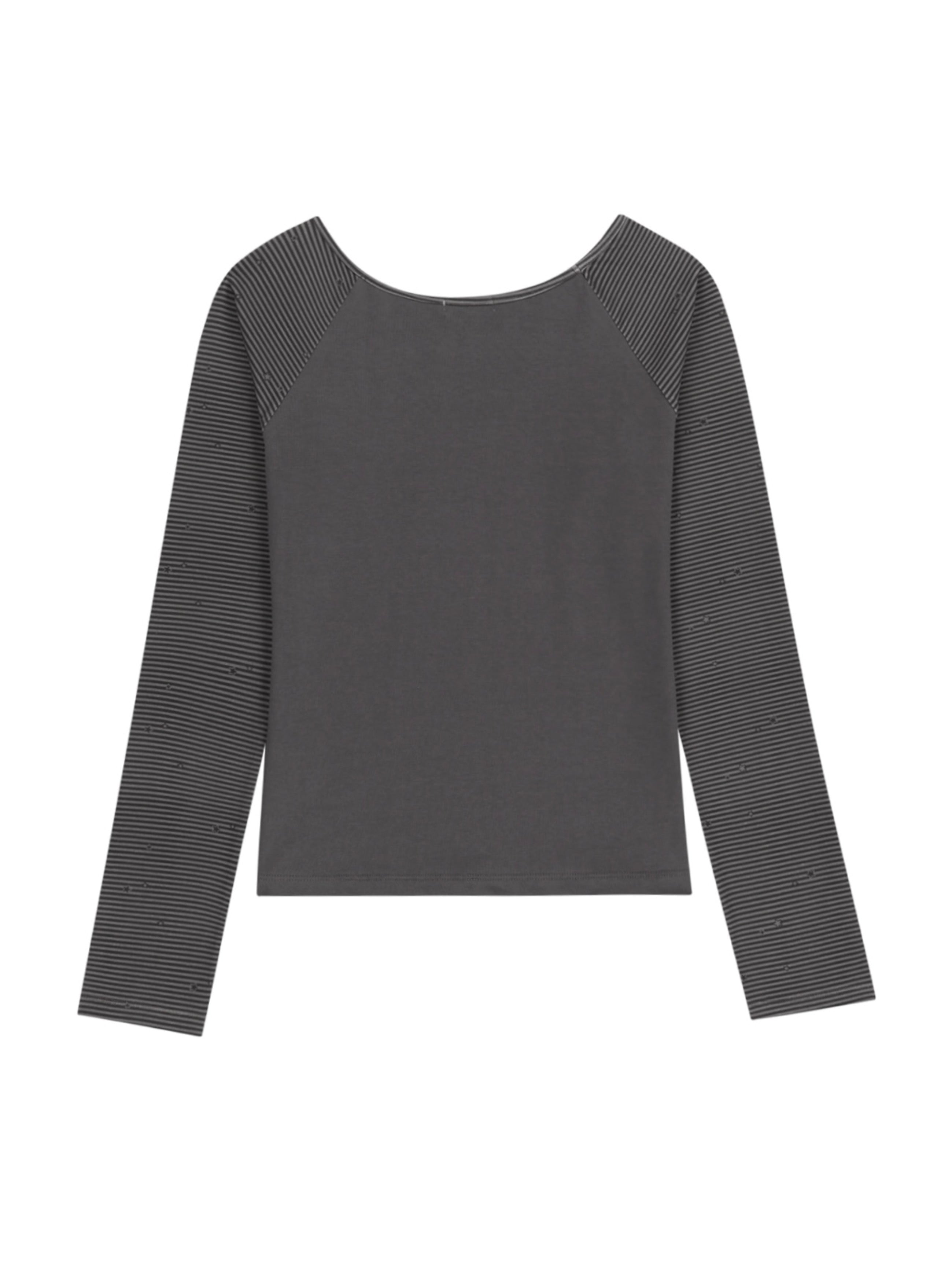 【OJOS】Stripe Raglan Long Sleeve