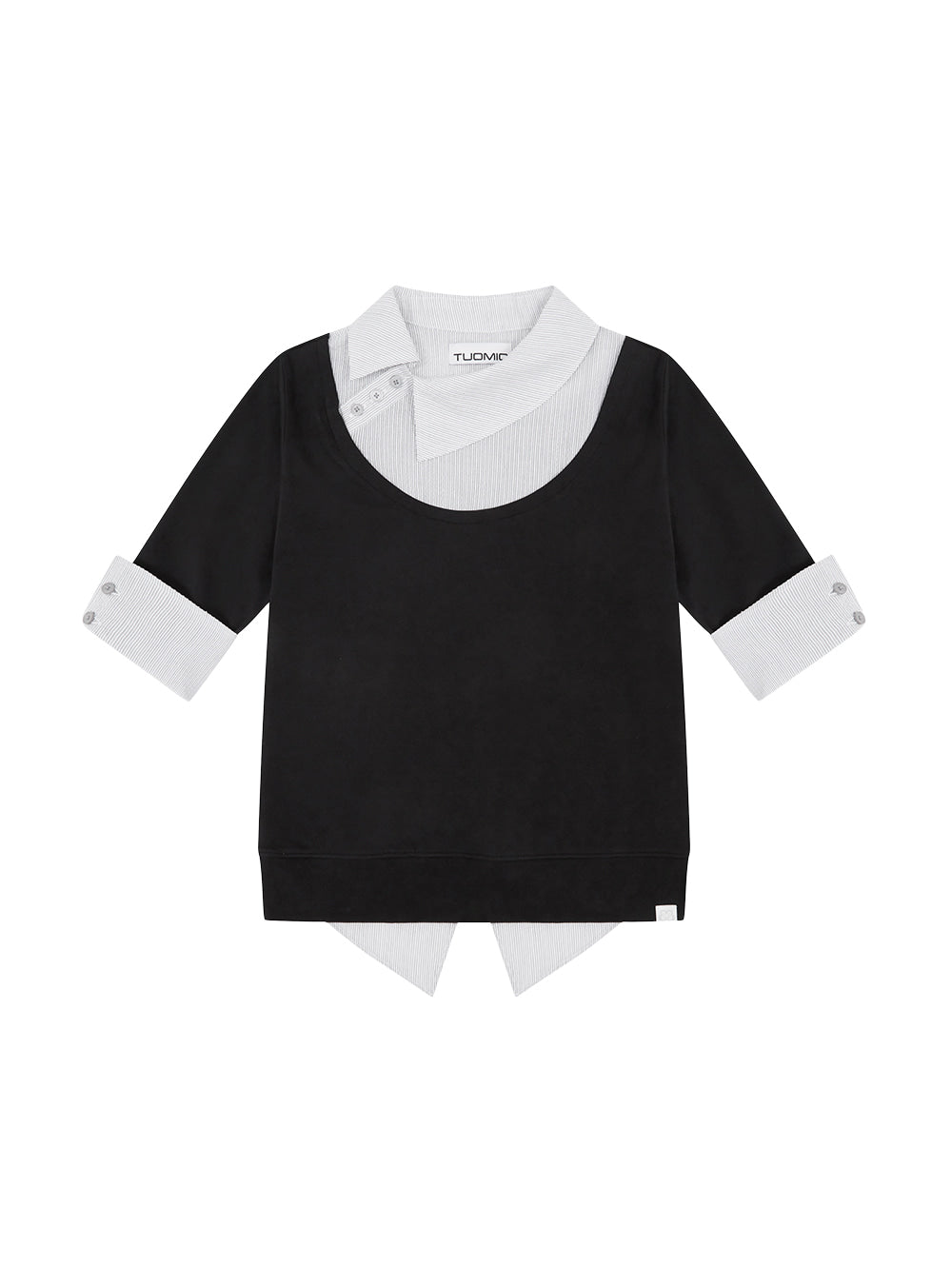 【TUOMIO】ASYMMETRIC COLLAR TOP
