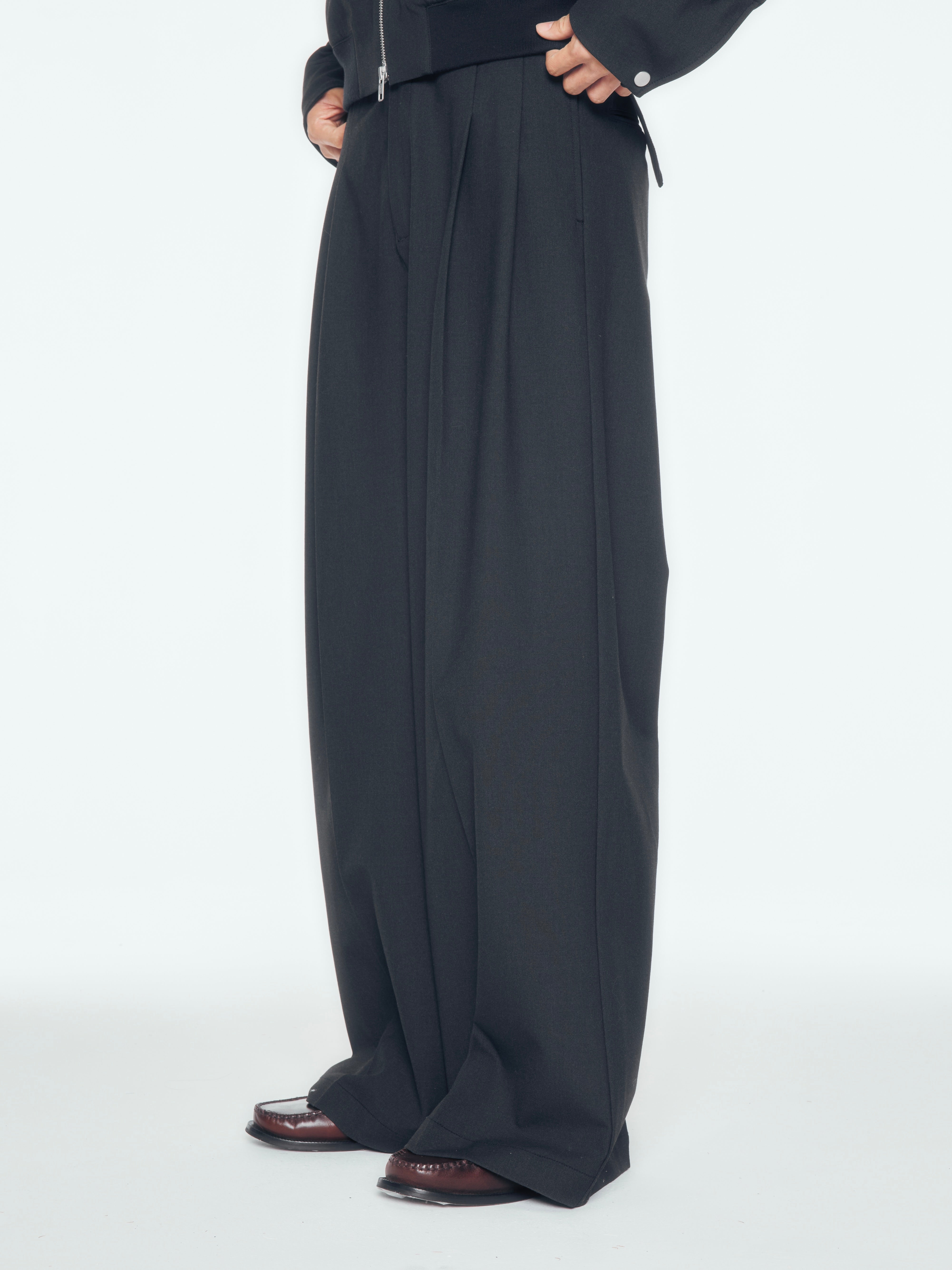 【CS】belt wide throusers