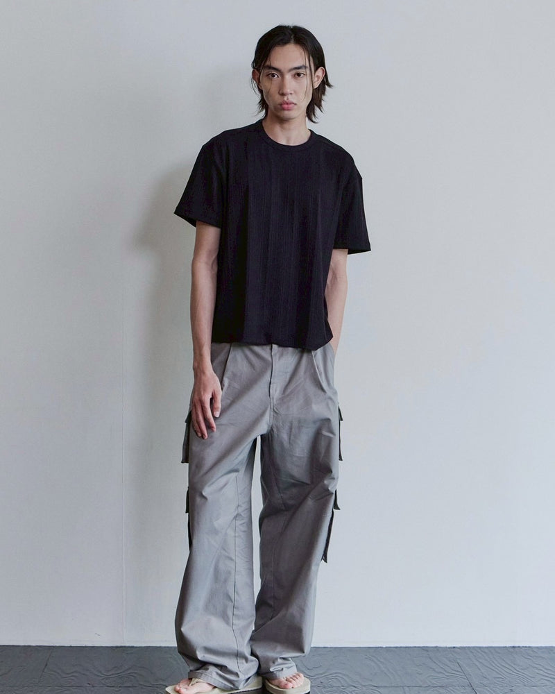【Waviness】Rib Textured T-shirts