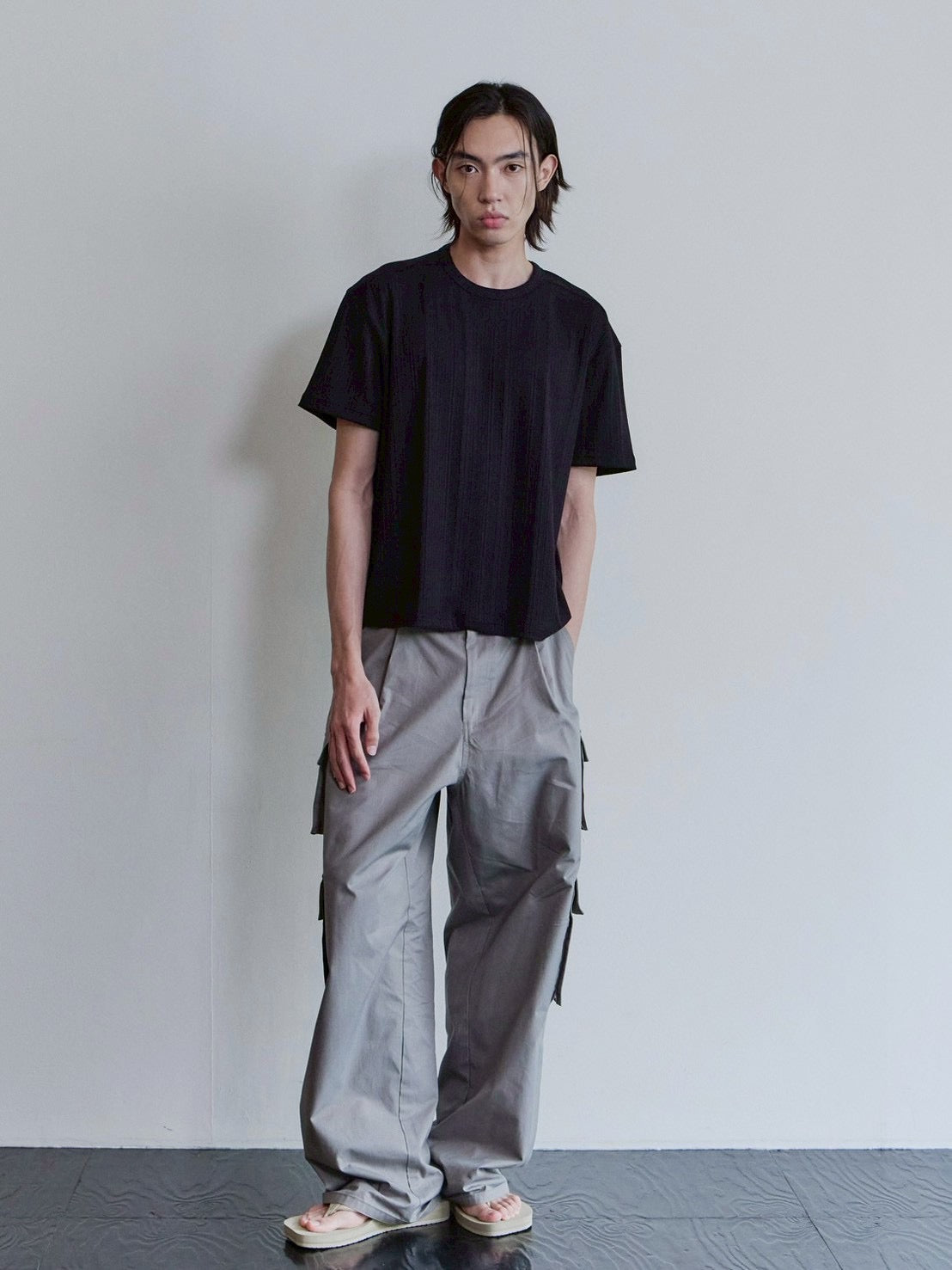 【Waviness】Rib Textured T-shirts