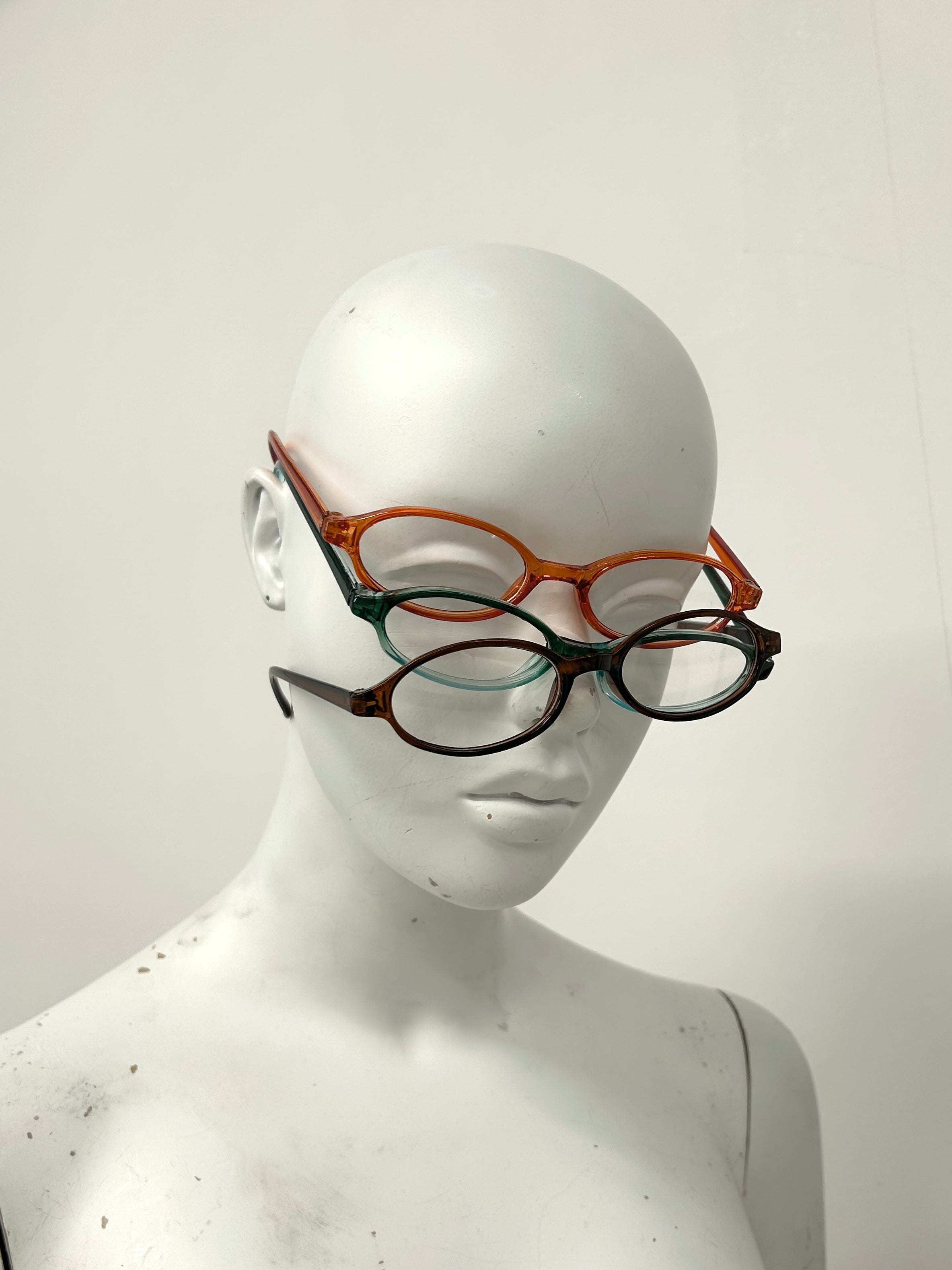 5/29 20:00発売 国際配送【Nerd out XU】color oval retro glasses (3color)