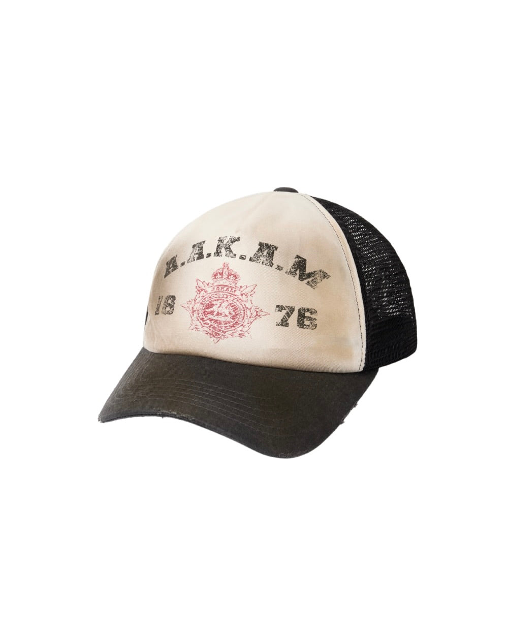 【AAKAM】Dirty Washed Trucker Cap