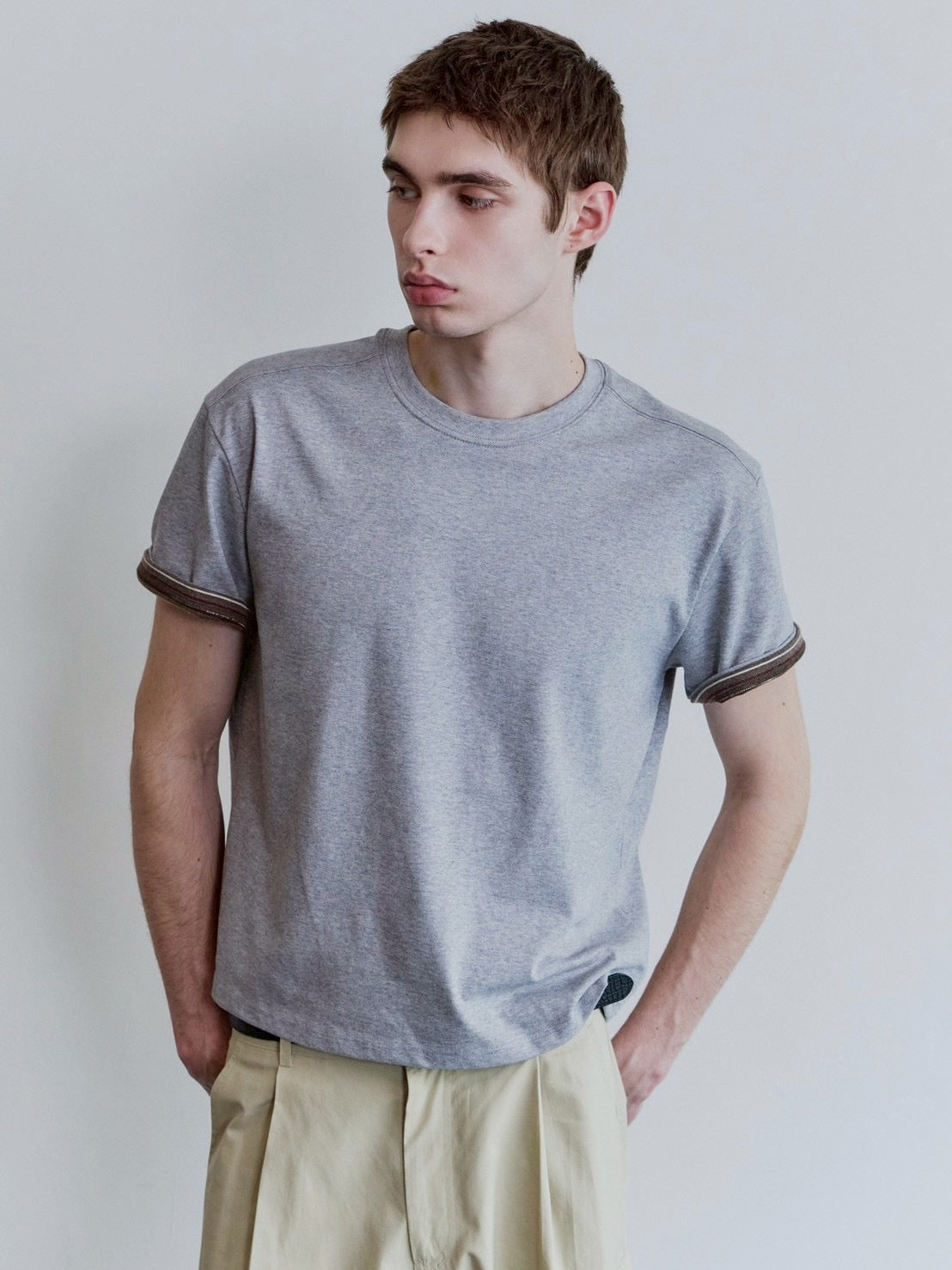 【Waviness】Stripe Layered T-shirts