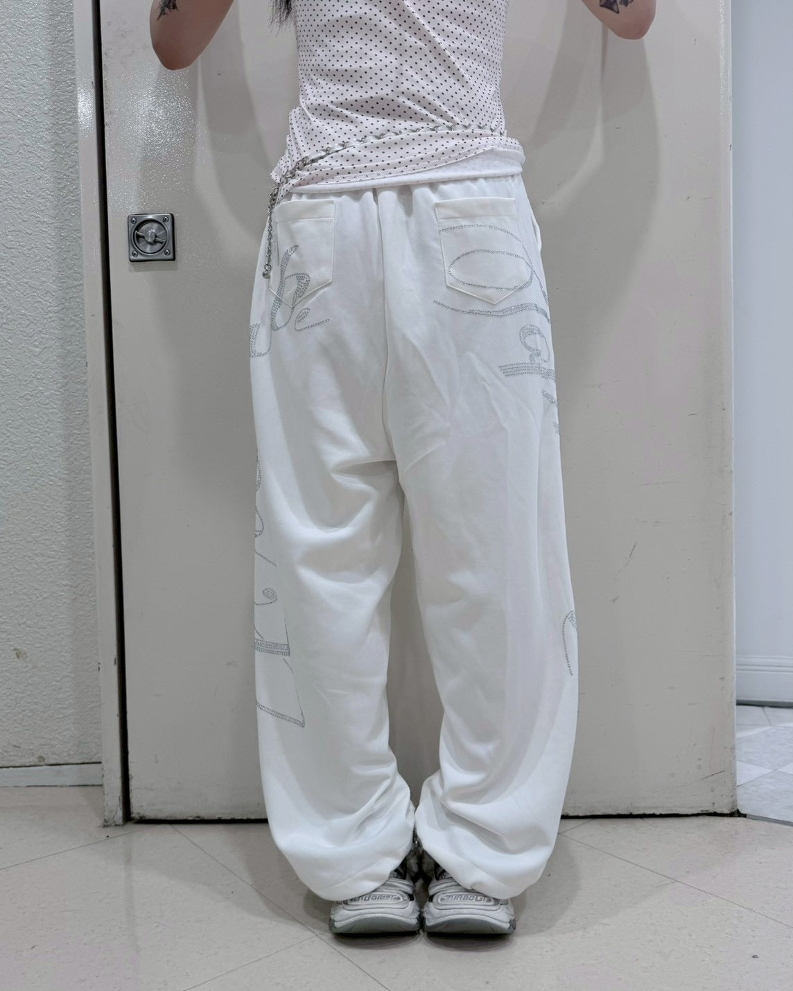受注制【nmtc+】Neut Crystal Drawstring Pants (2color)