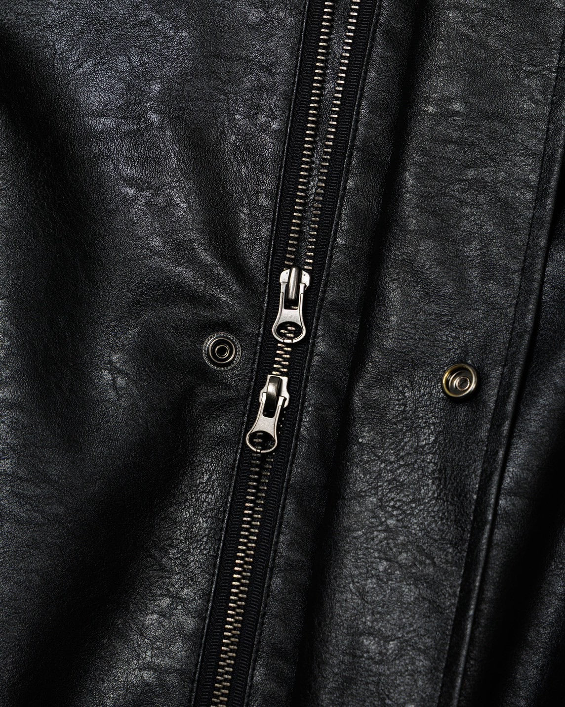 【Uglyshadow】VEGAN LEATHER HOODED JACKET
