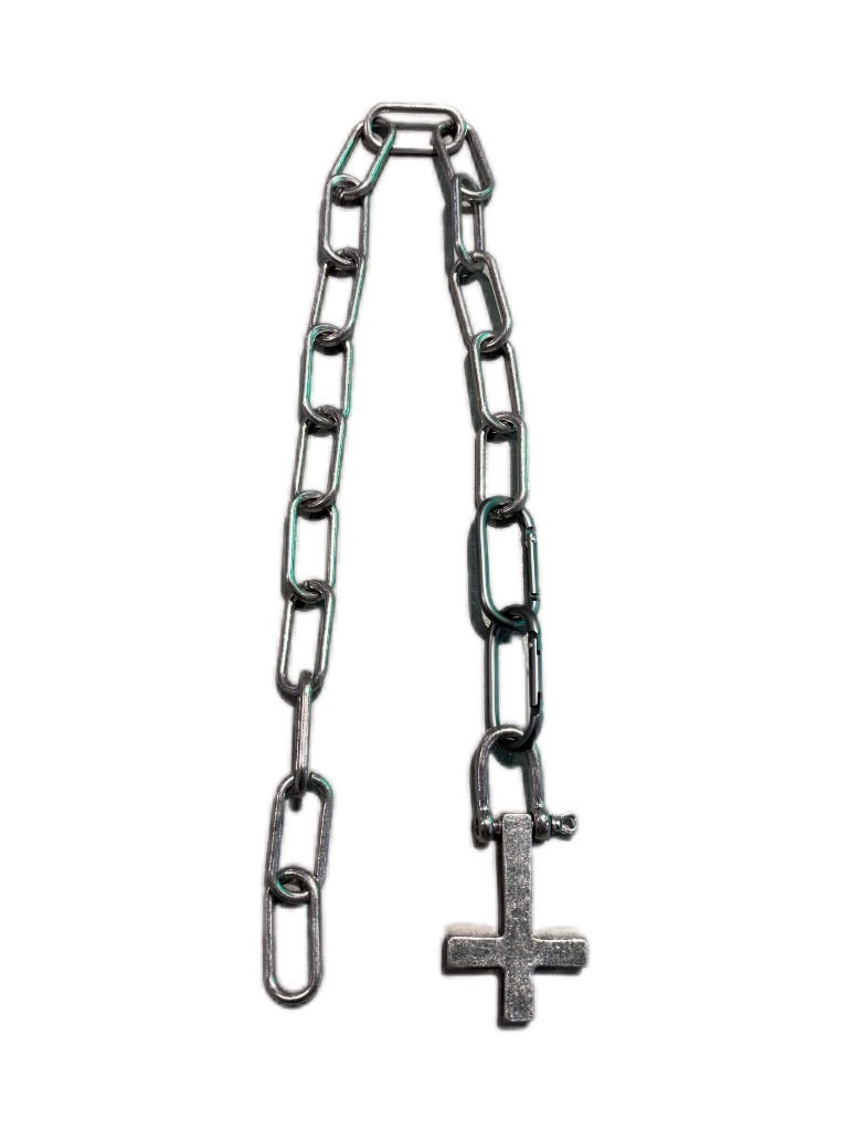 国際配送【Never mind the XU】2way chain cross necklace