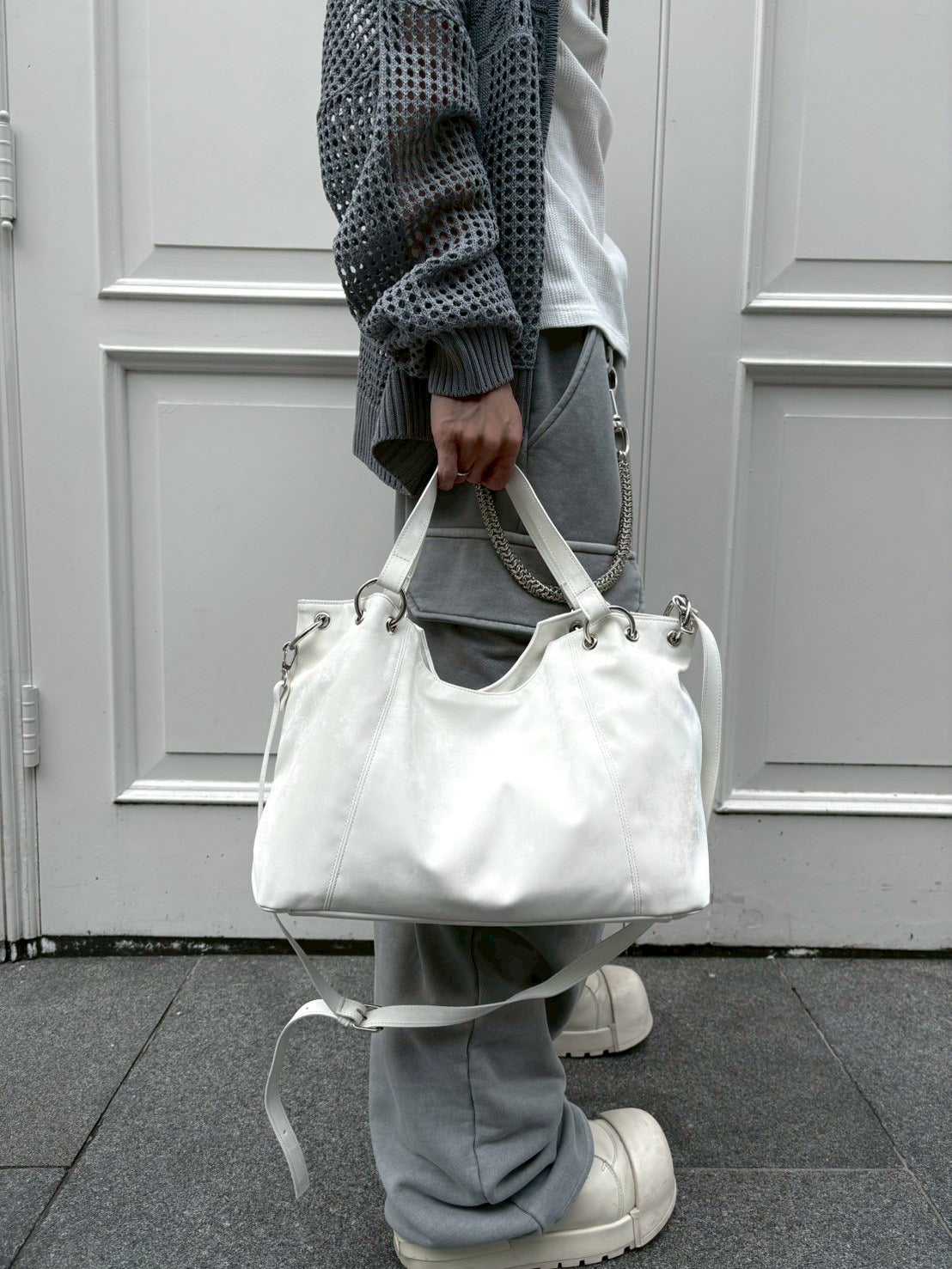 受注制【nmtc+】Crossbody Shoulder Tote Bag (3color)