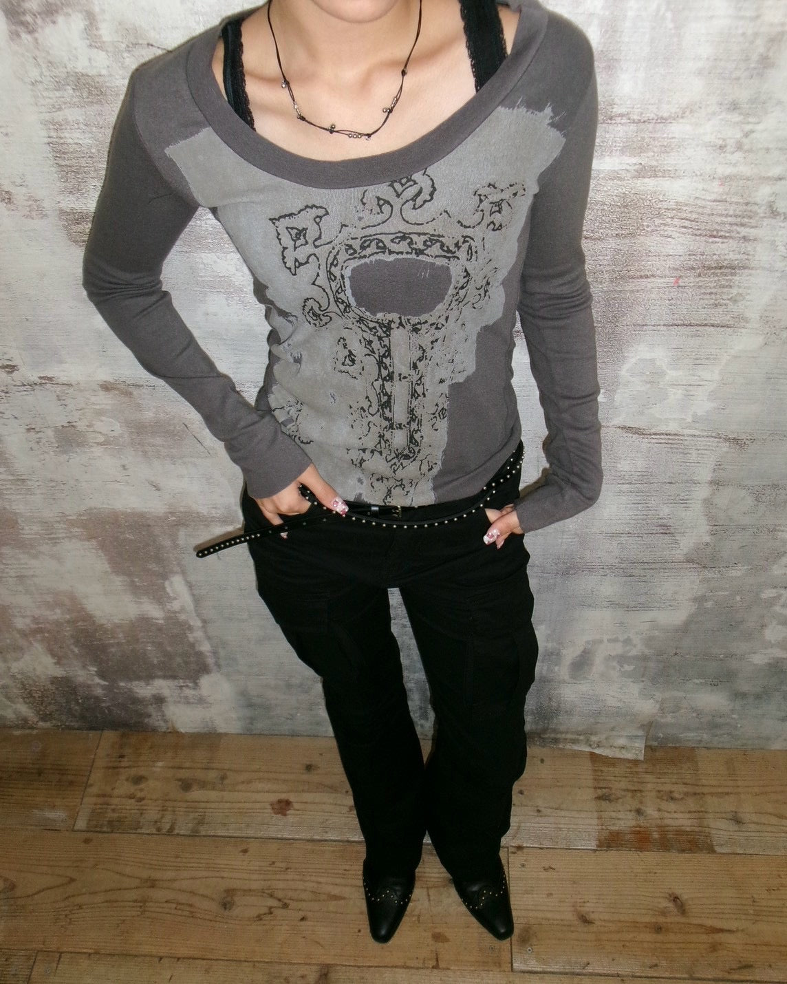 受注制【OaKS】fairy grunge long sleeve (3color)