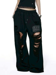 【ROCK CAKE】Creation Damage Jogger