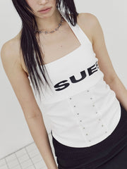 【SETUP-EXE】LOGO HALTER TANK TOP