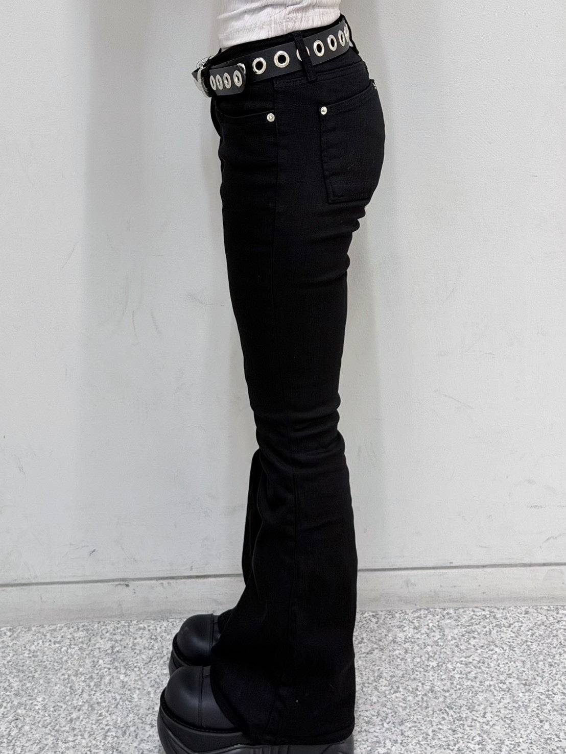 受注制【nmtc+】low rise bootscut denim pants