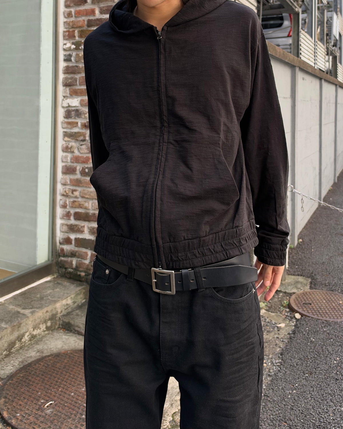 受注制【youll】slab zip up hoodie (2color)
