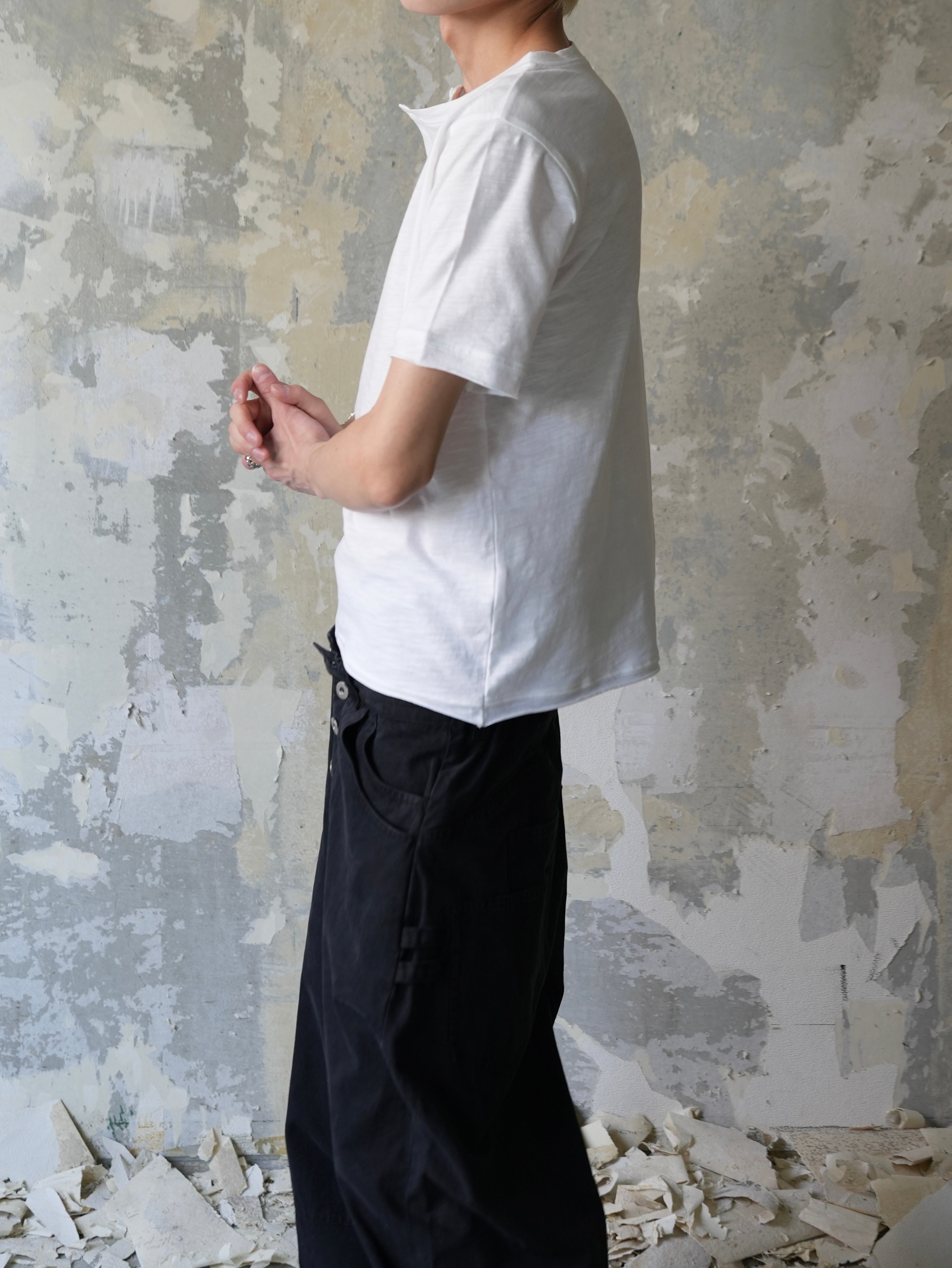 7月下旬発売予定【Lee fi Ne】Offset Henley Tee