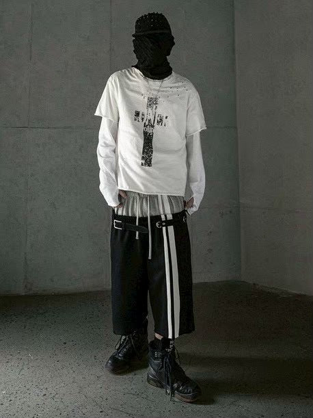 【roaringrad】Double Waist Bermuda Sweat Pants