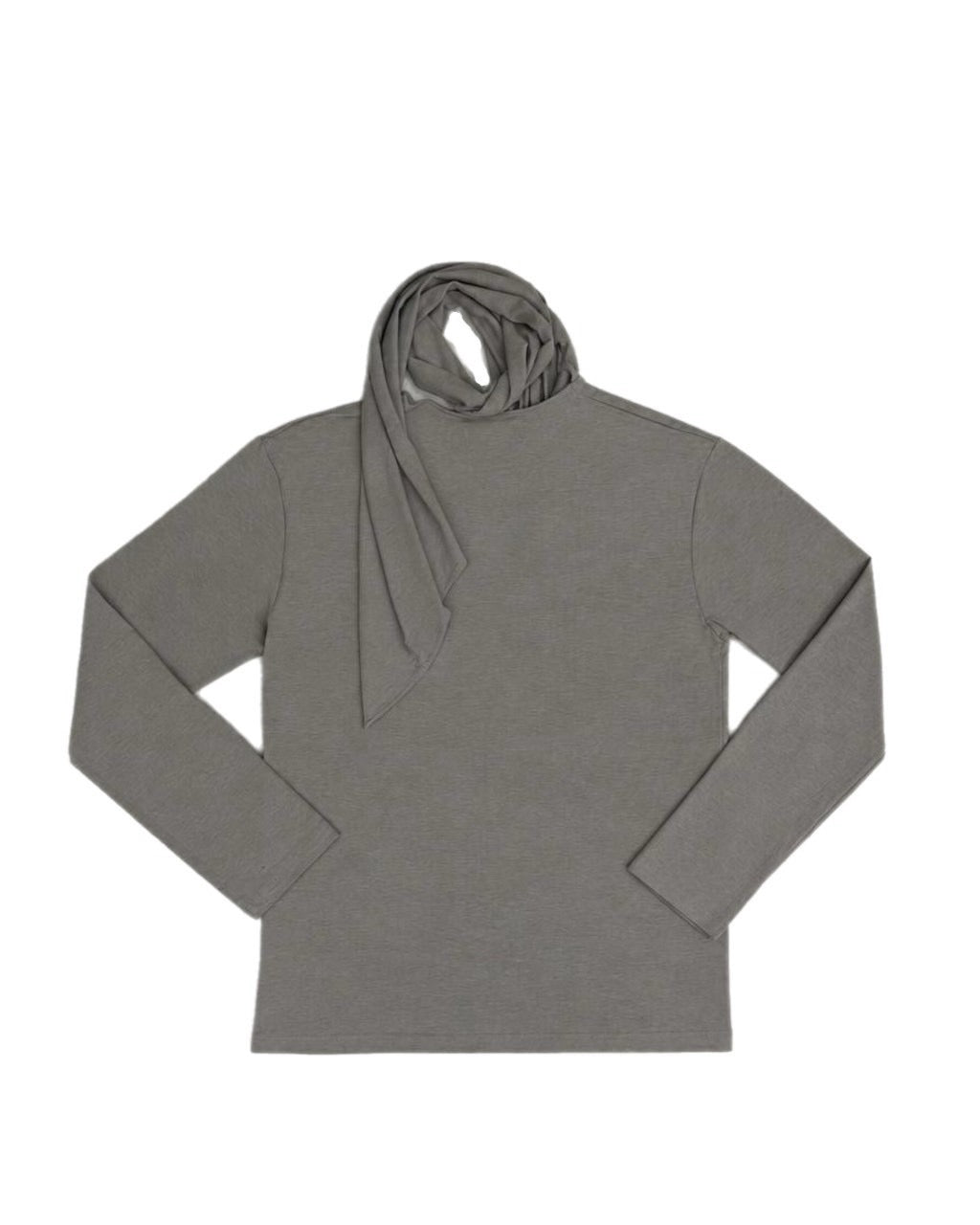 受注制【nmtc+】Draped Scarf Neck Top (2color)
