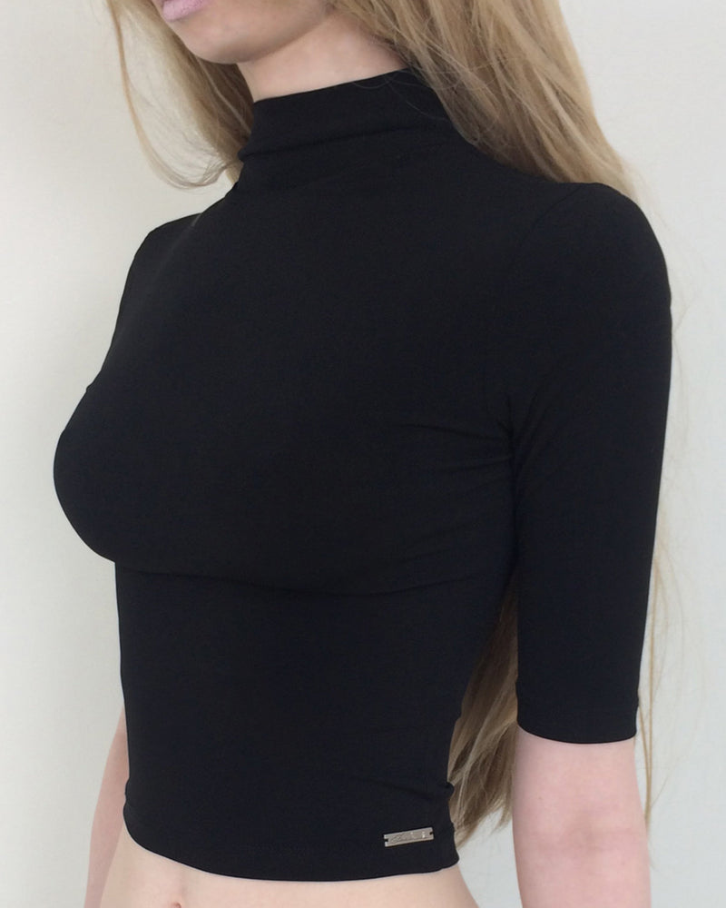 【bonnae】Essential mock neck top
