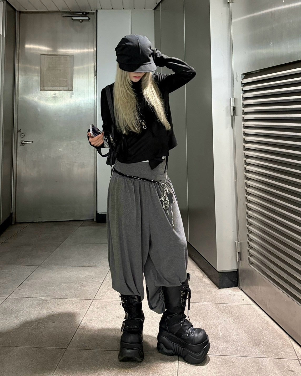 受注制【nmtc+】sweat sarouel pants (3color)