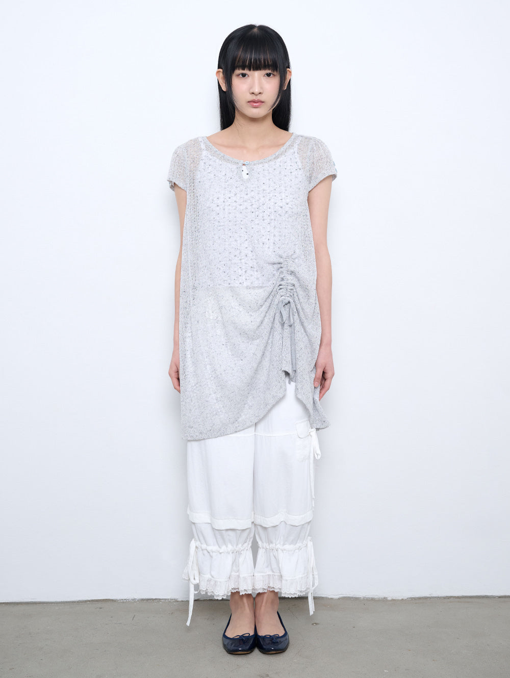 【TUOMIO】CROCHET MINI DRESS