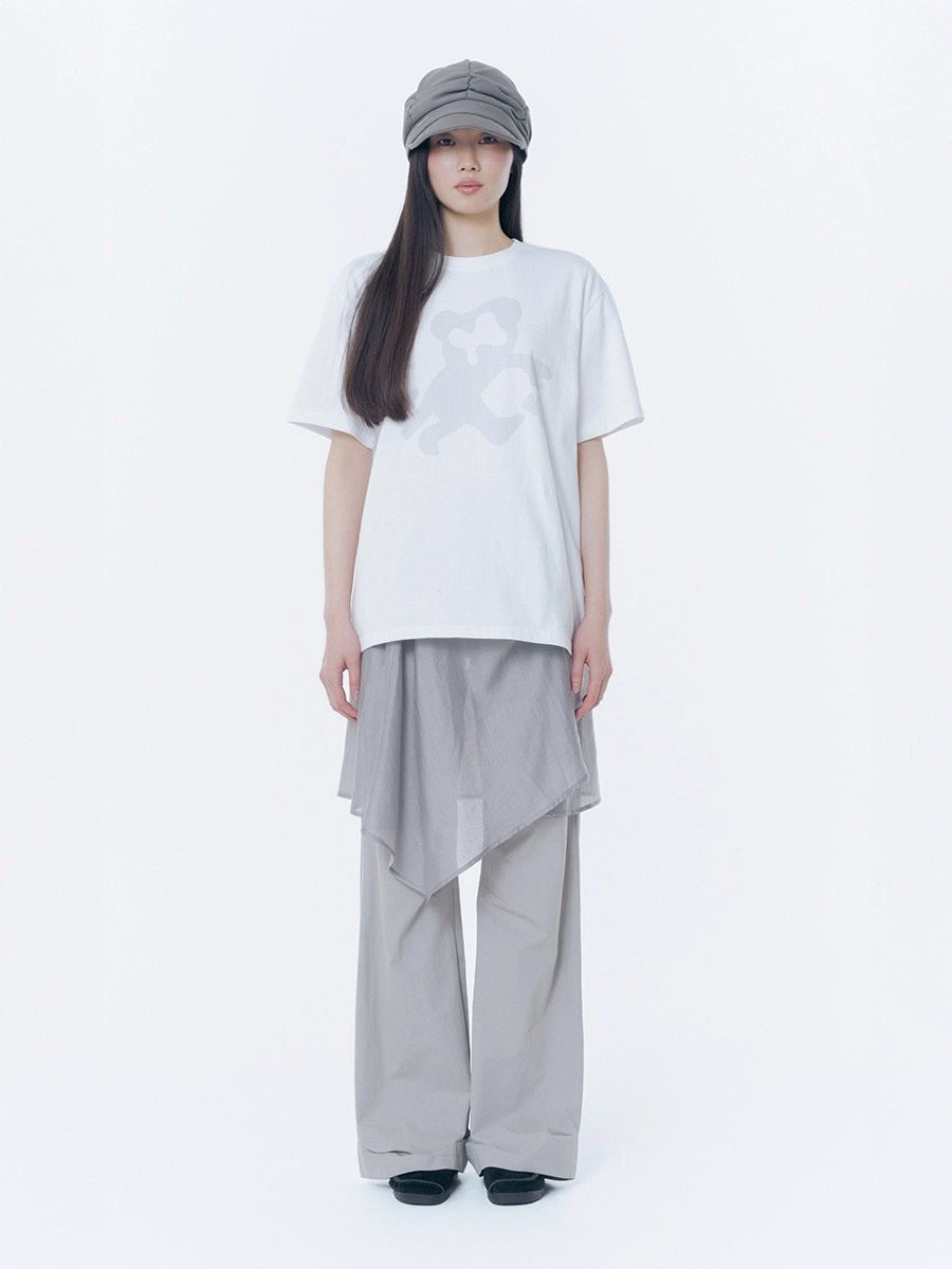 【Miseki seoul】Button layered wrap skirt
