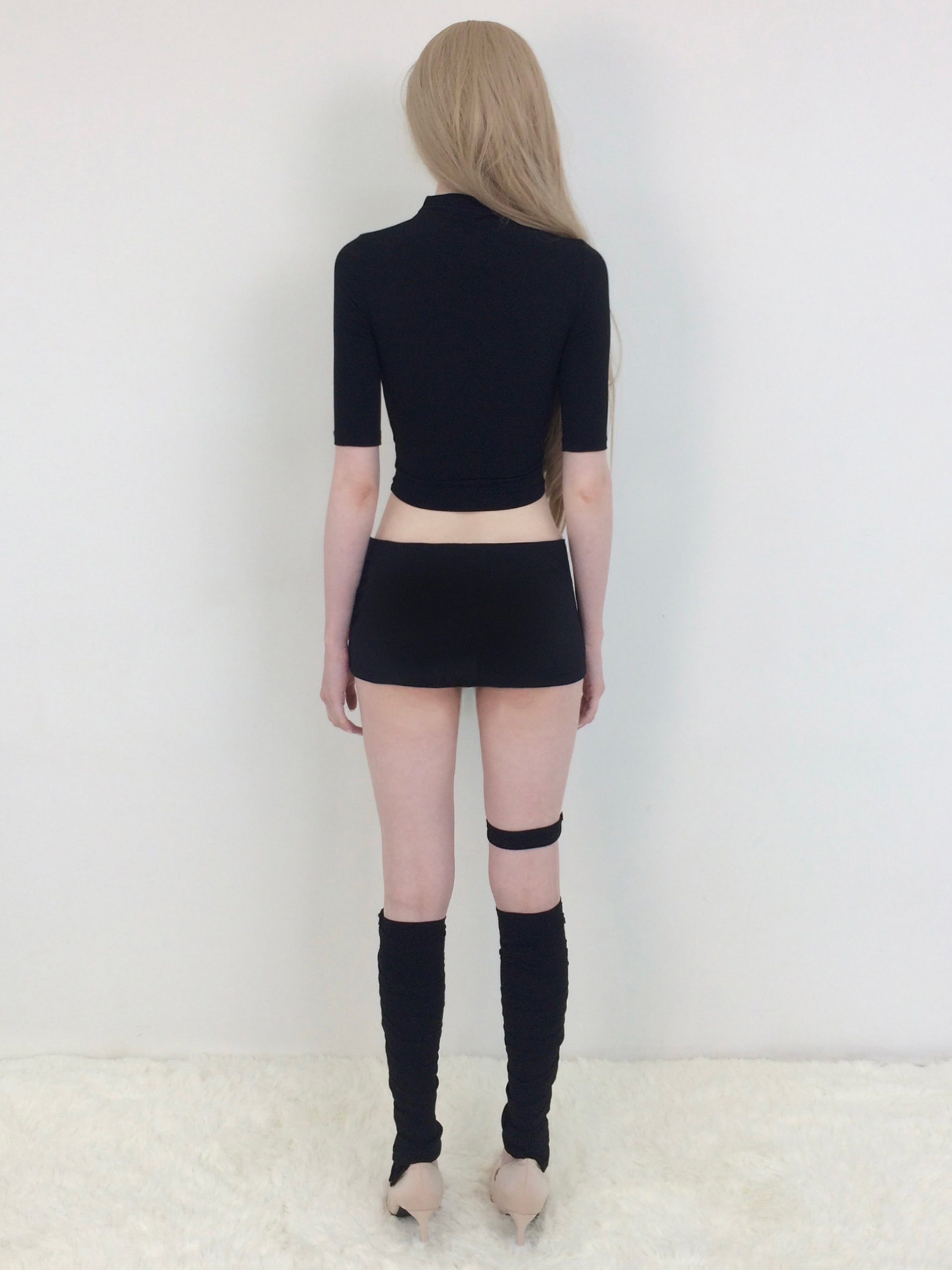 【bonnae】Essential mock neck top