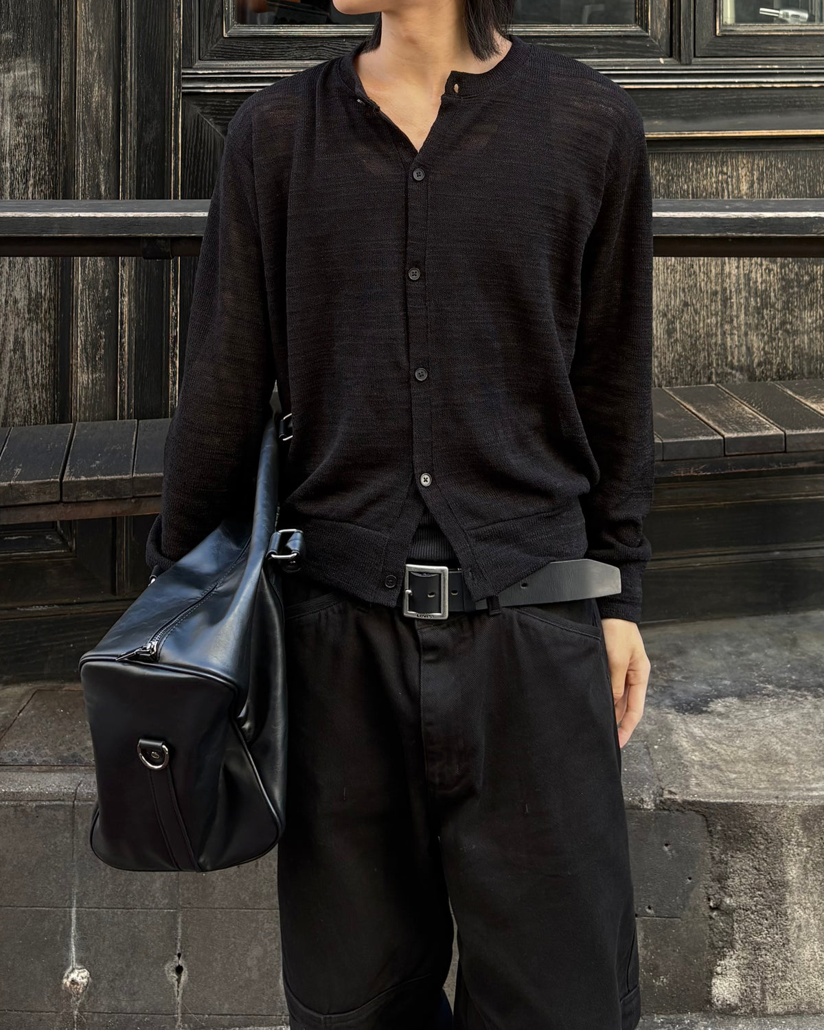 受注制【youll】basic crop cardigan (2color)