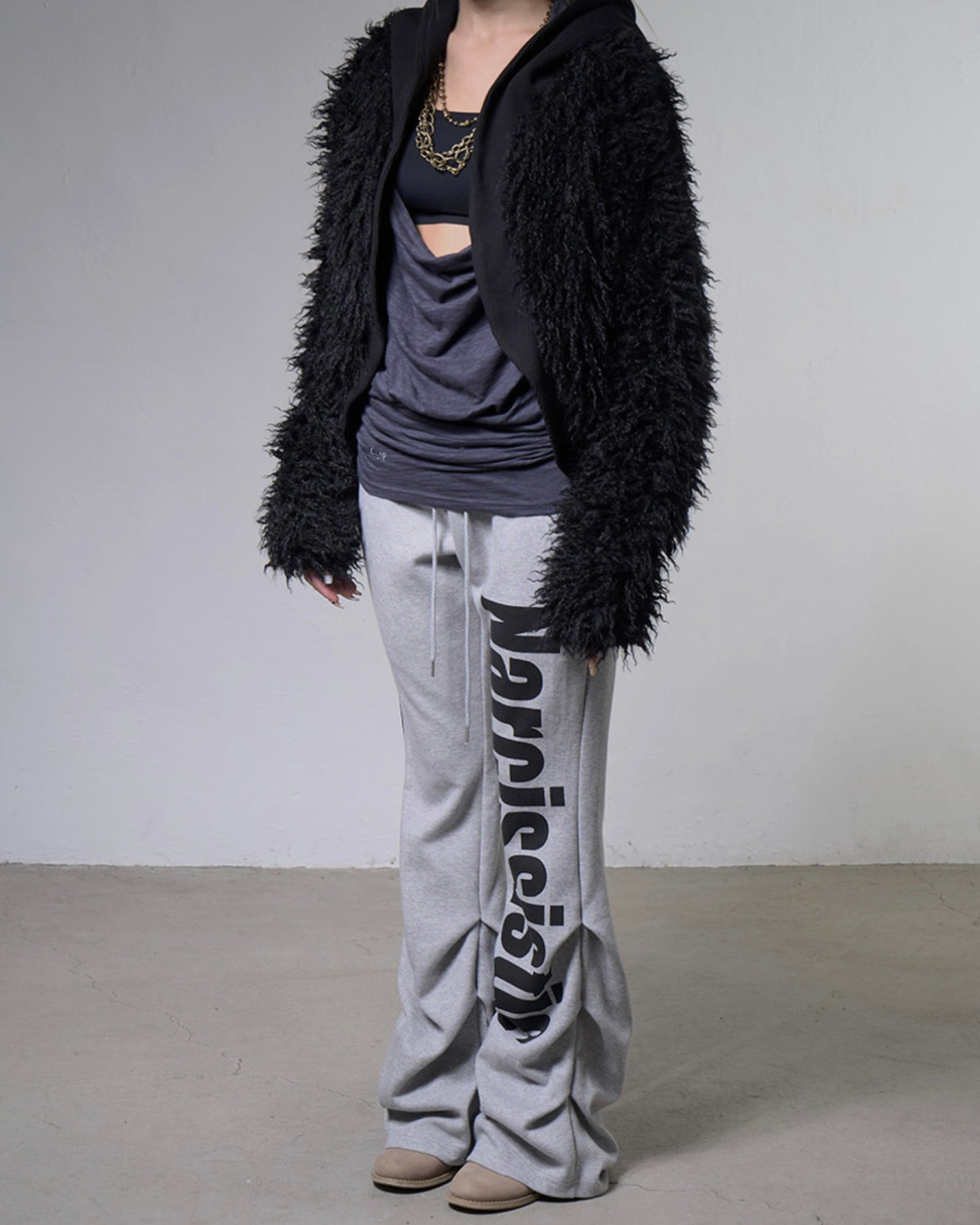 【FANCY CLUB】NARCISSISTIC PINTUCK SWEATPANTS